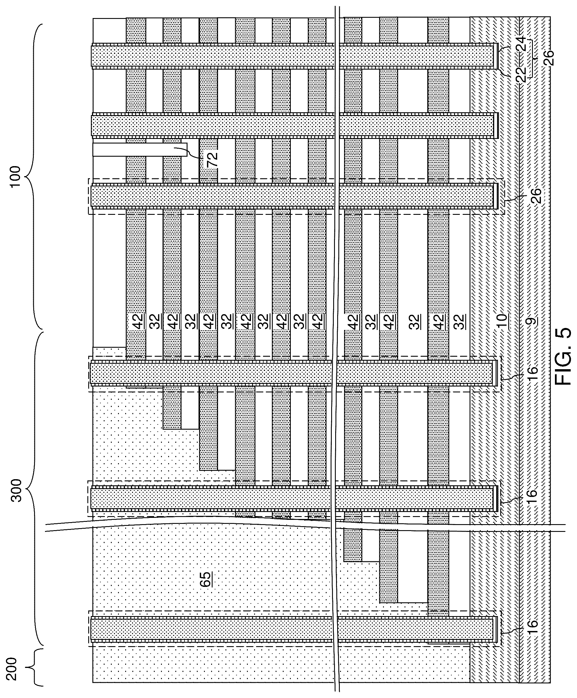 Patent US12101936 Figure 6 – Three dimensional memory device and method of making thereof by forming channel and memory film after word line replacement