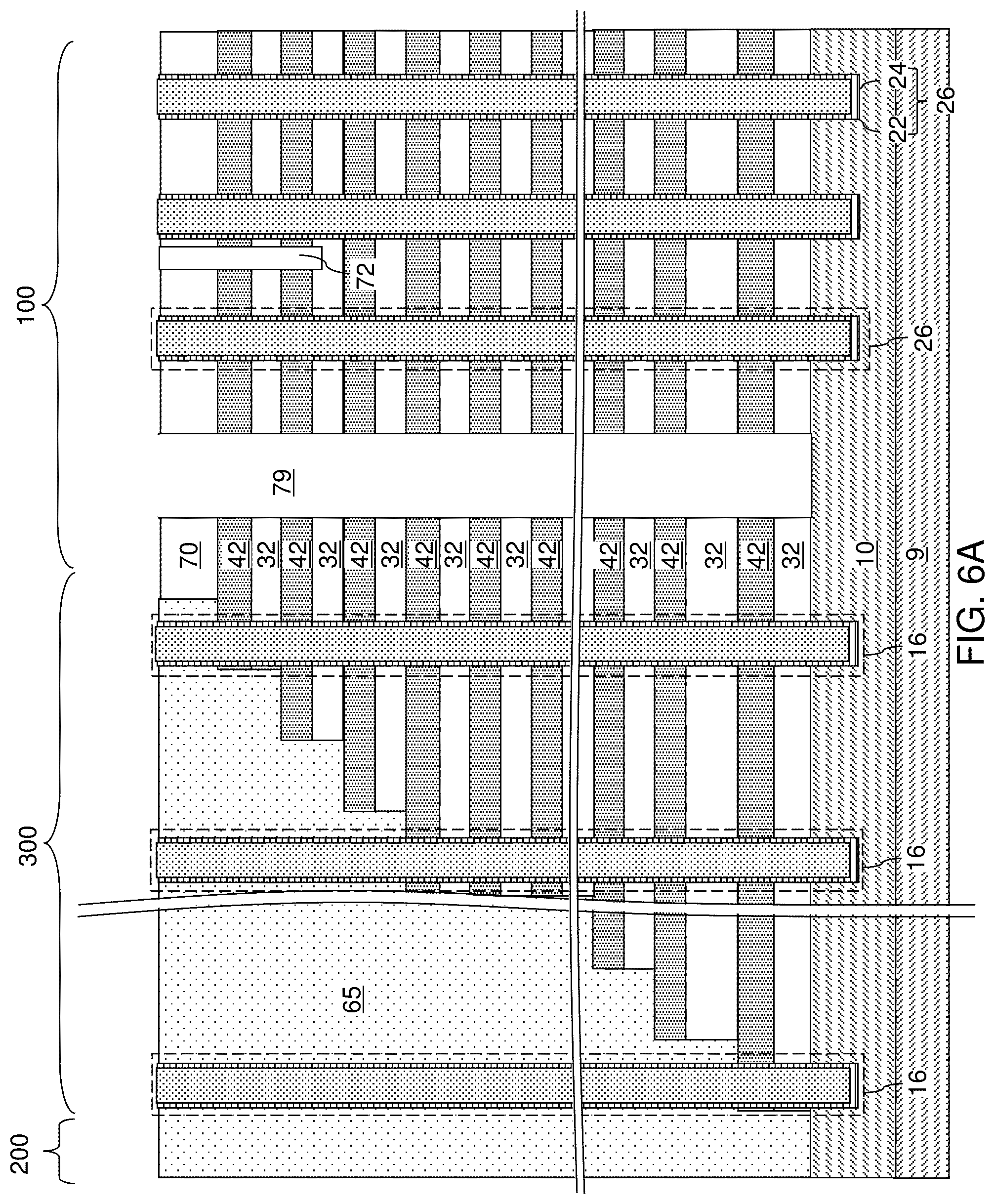 Patent US12101936 Figure 7 – Three dimensional memory device and method of making thereof by forming channel and memory film after word line replacement