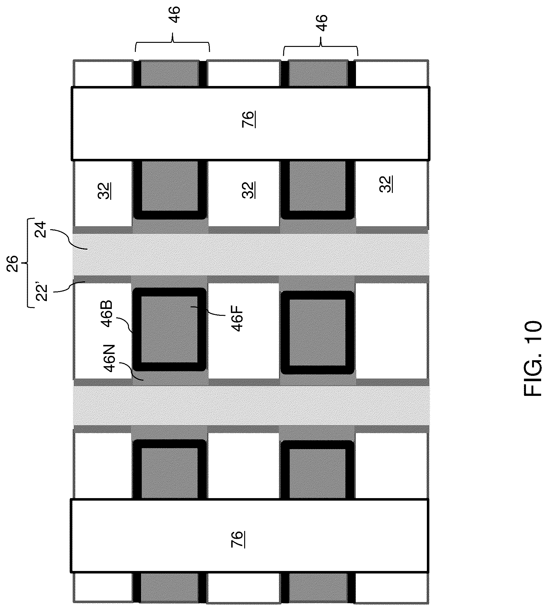 Patent US12101936 Figure 12 – Three dimensional memory device and method of making thereof by forming channel and memory film after word line replacement