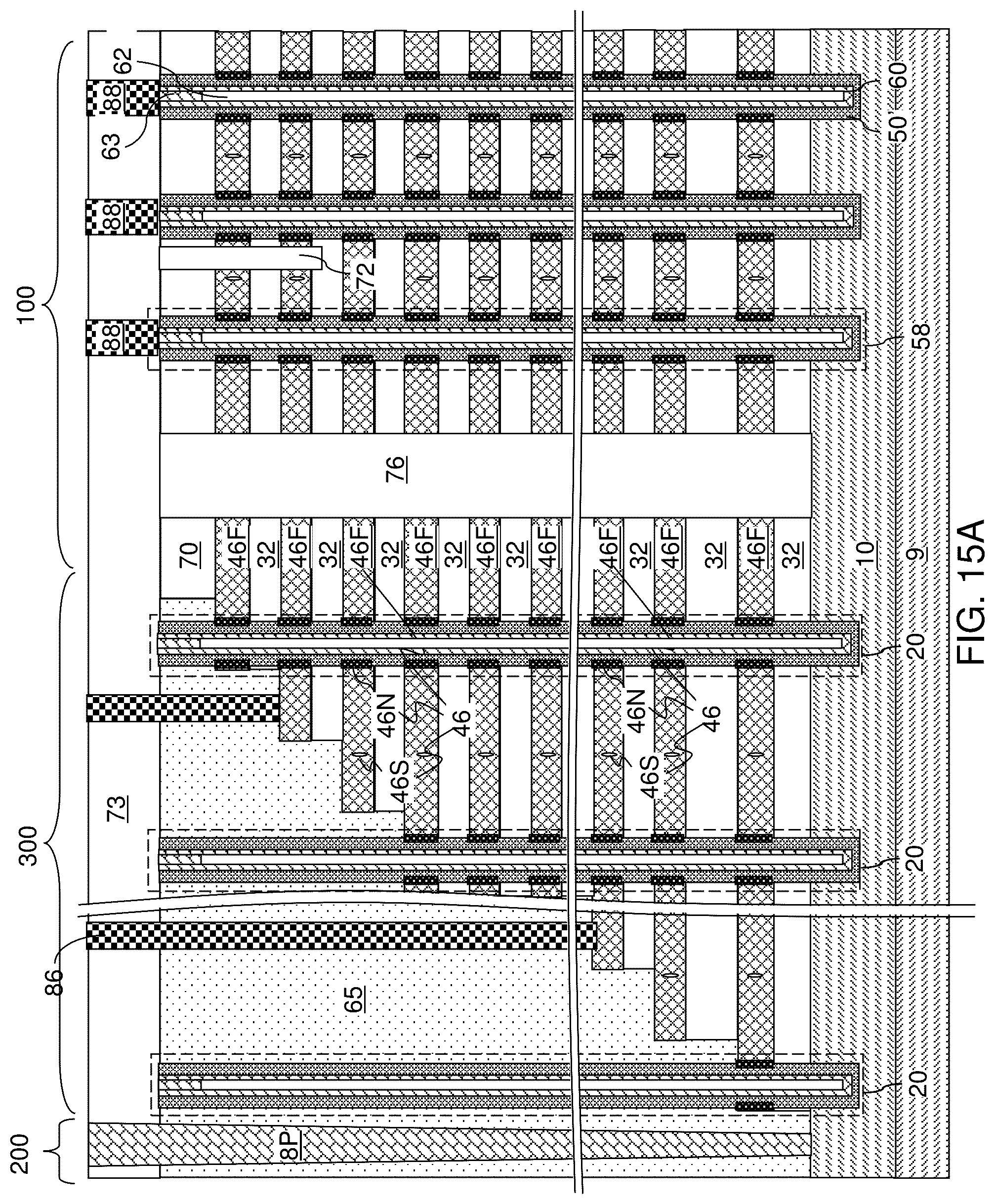 Patent US12101936 Figure 18 – Three dimensional memory device and method of making thereof by forming channel and memory film after word line replacement