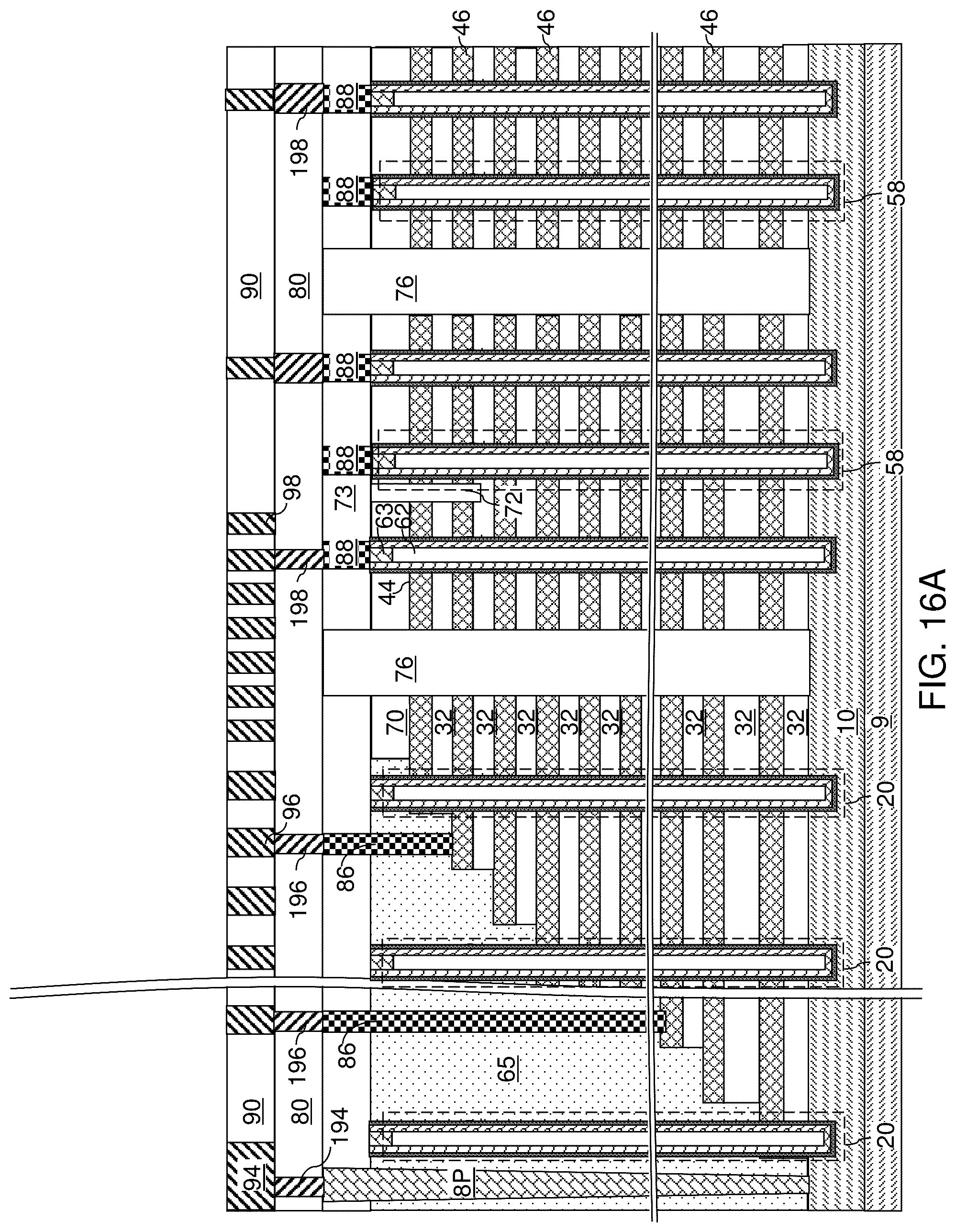 Patent US12101936 Figure 20 – Three dimensional memory device and method of making thereof by forming channel and memory film after word line replacement