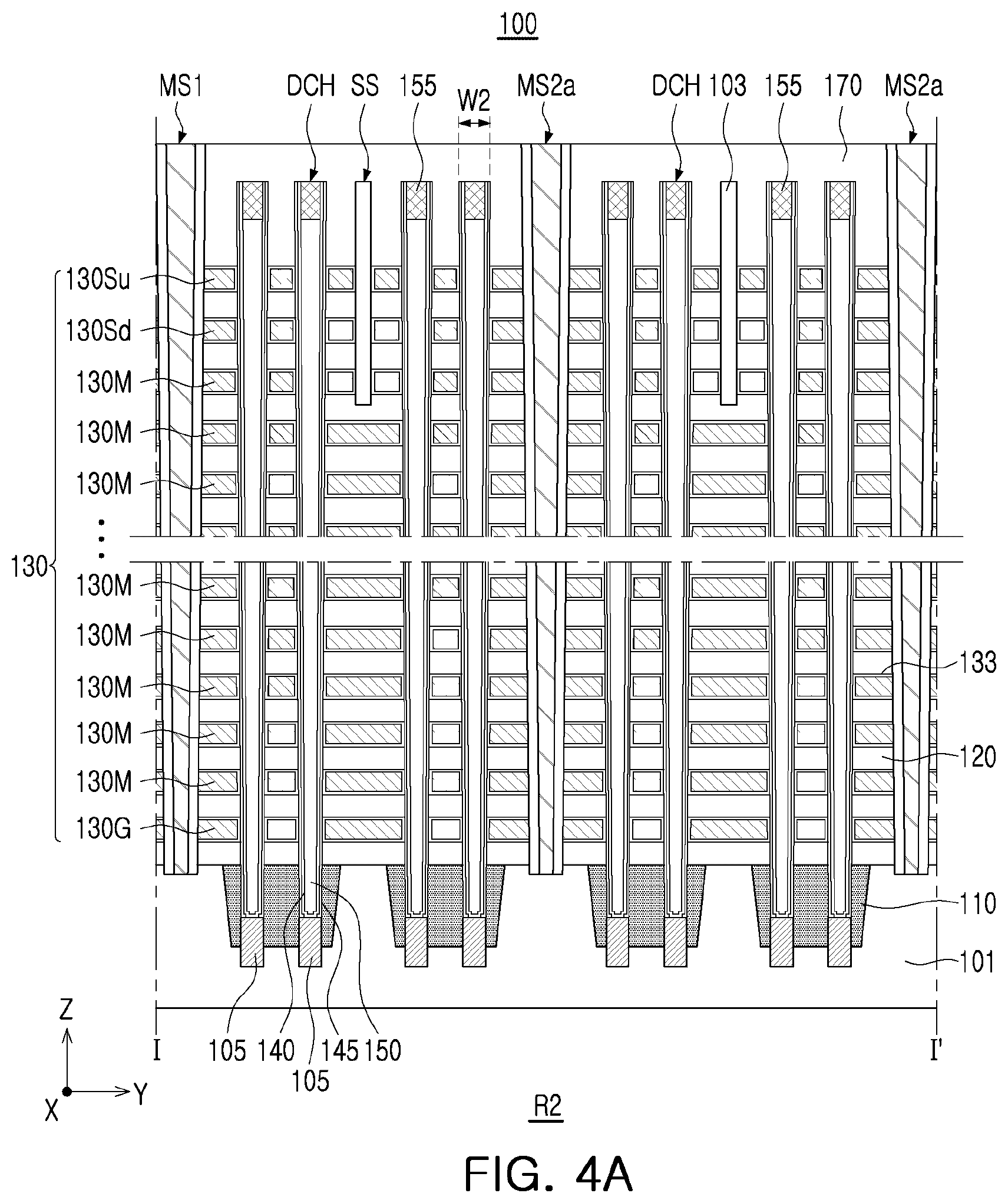 Patent US12101937 Figure 5 – 3D semiconductor memory device
