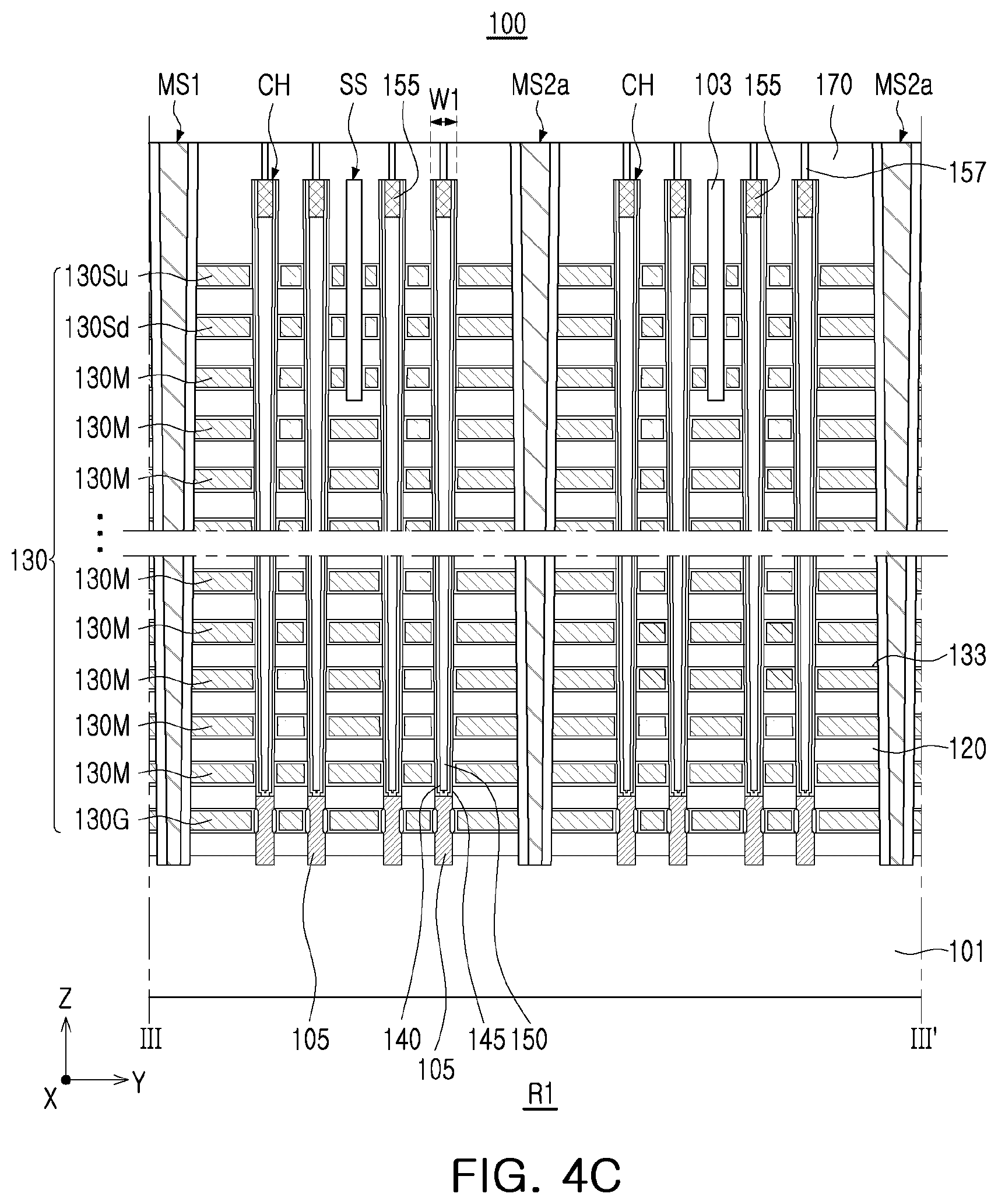 Patent US12101937 Figure 7 – 3D semiconductor memory device