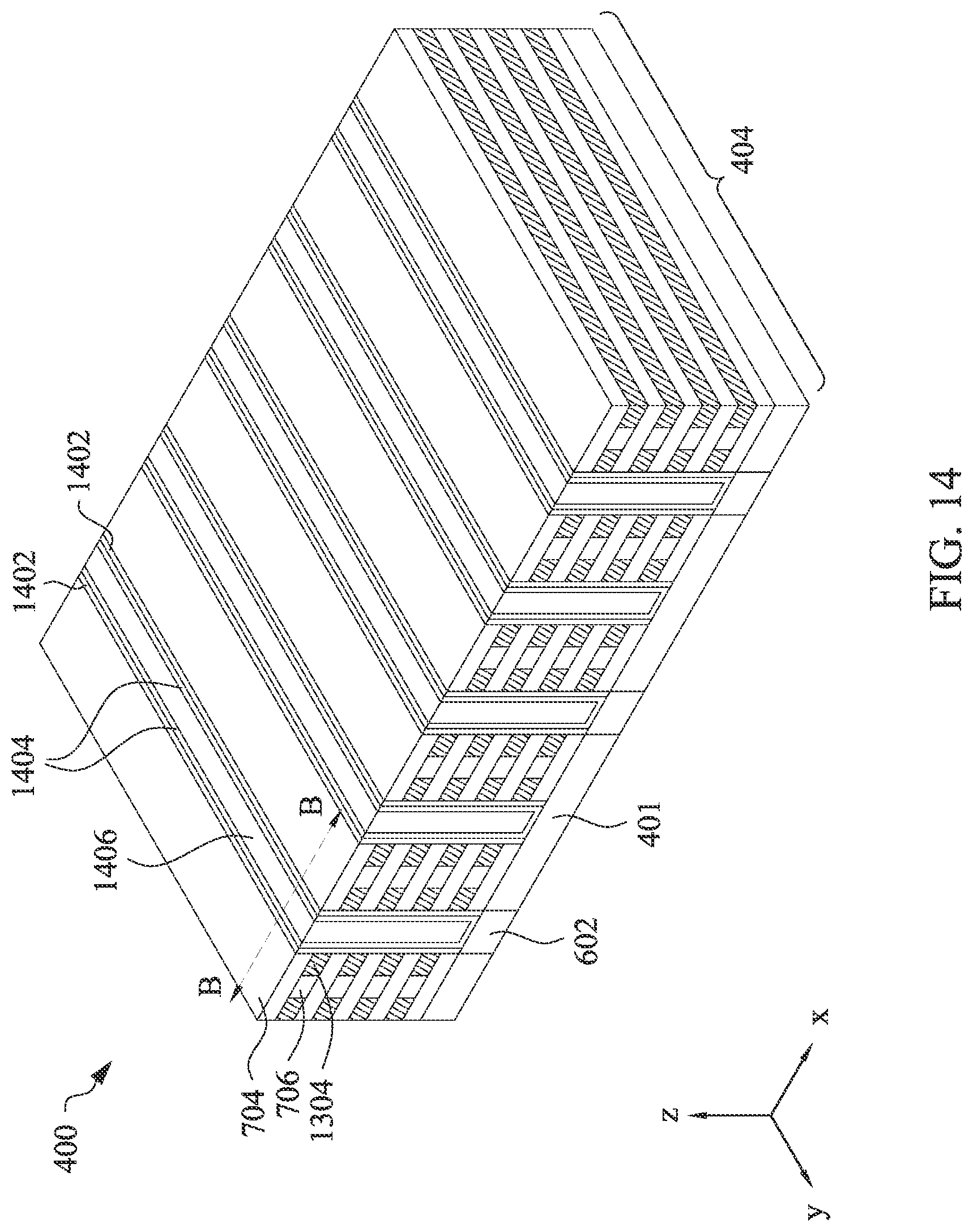 Patent US12101938 Figure 14 – Semiconductor memory devices and methods of manufacturing thereof
