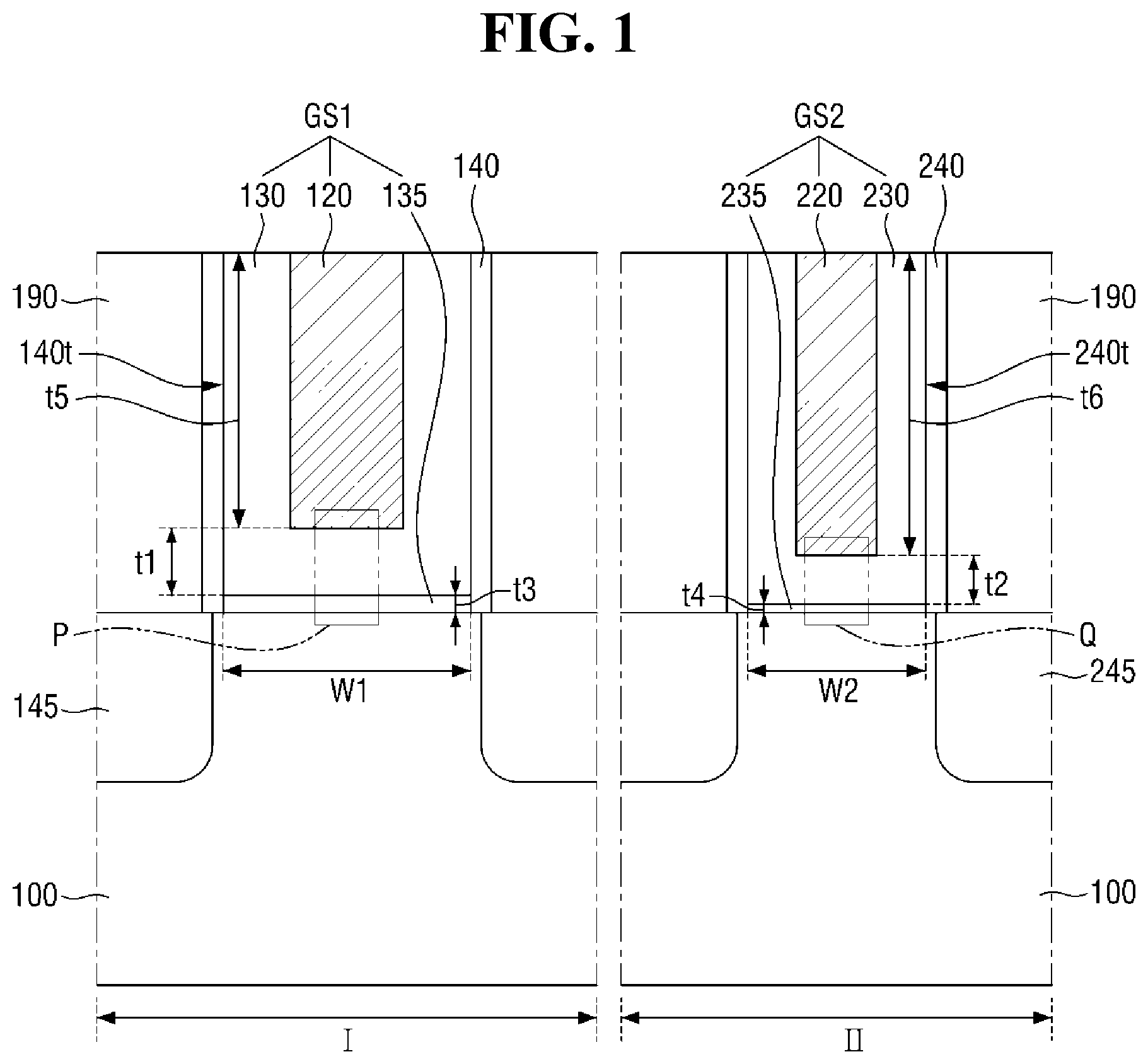 Patent US12101940 Figure 1 – Semiconductor device