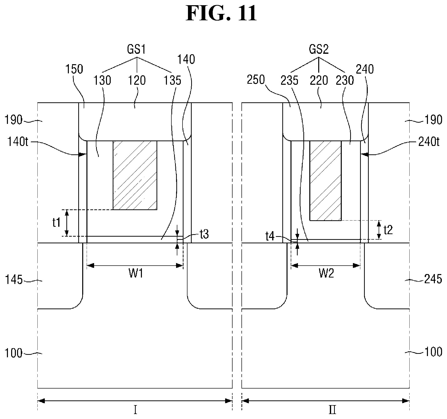 Patent US12101940 Figure 11 – Semiconductor device