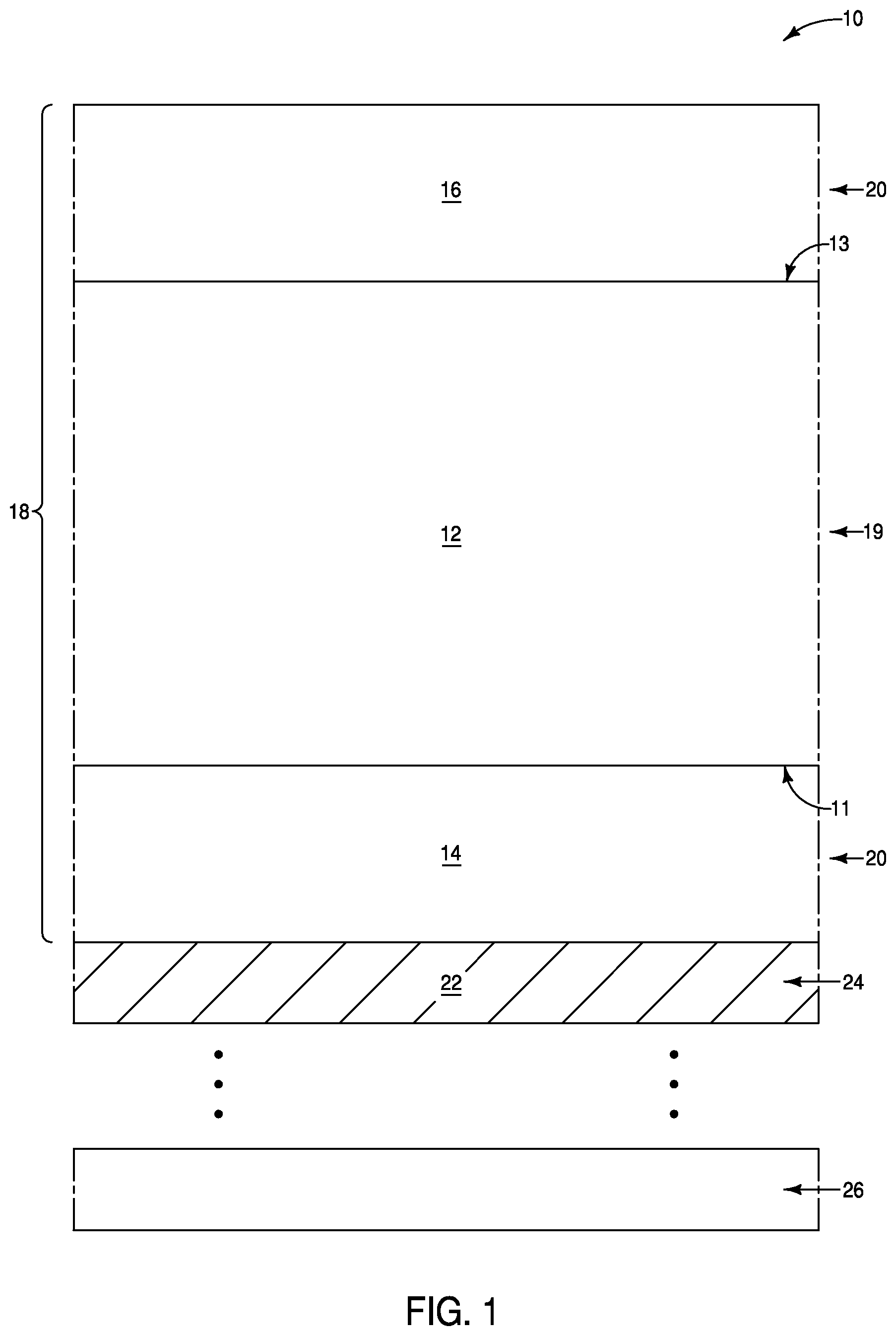 Patent US12101946 Figure 1 – Integrated assemblies comprising hydrogen diffused within two or more different semiconductor materials, and methods of forming integrated assemblies