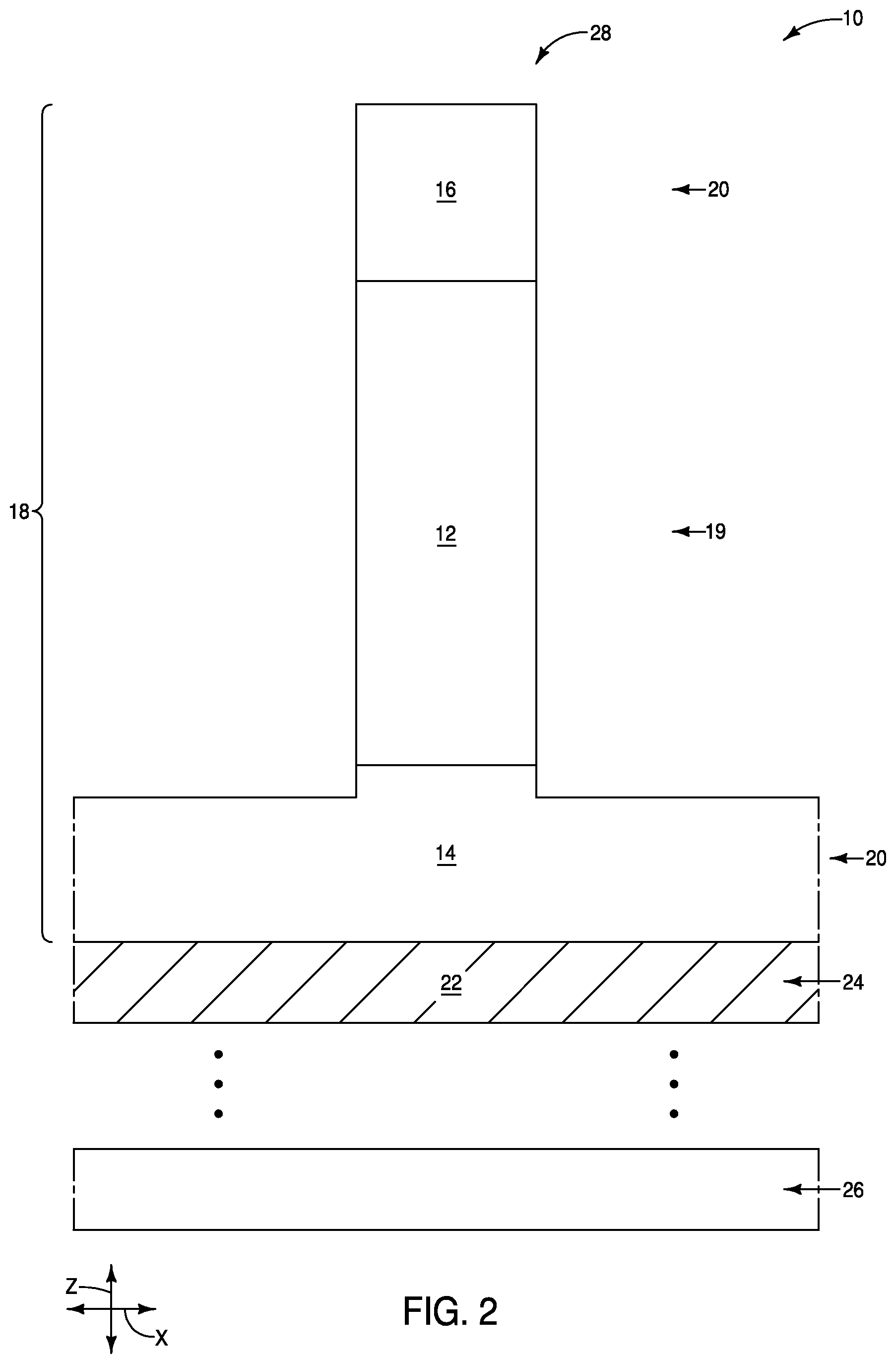 Patent US12101946 Figure 2 – Integrated assemblies comprising hydrogen diffused within two or more different semiconductor materials, and methods of forming integrated assemblies
