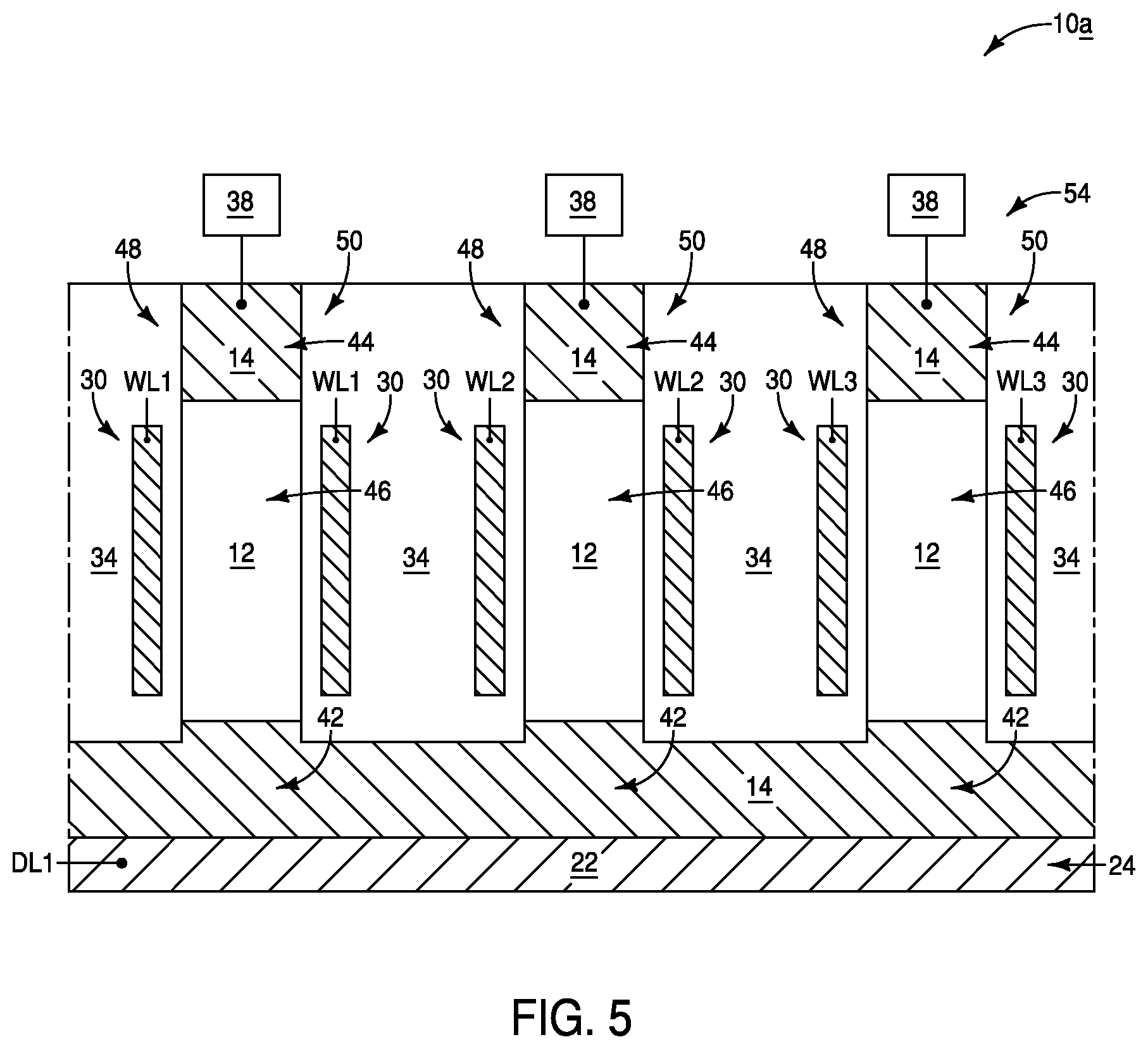 Patent US12101946 Figure 6 – Integrated assemblies comprising hydrogen diffused within two or more different semiconductor materials, and methods of forming integrated assemblies