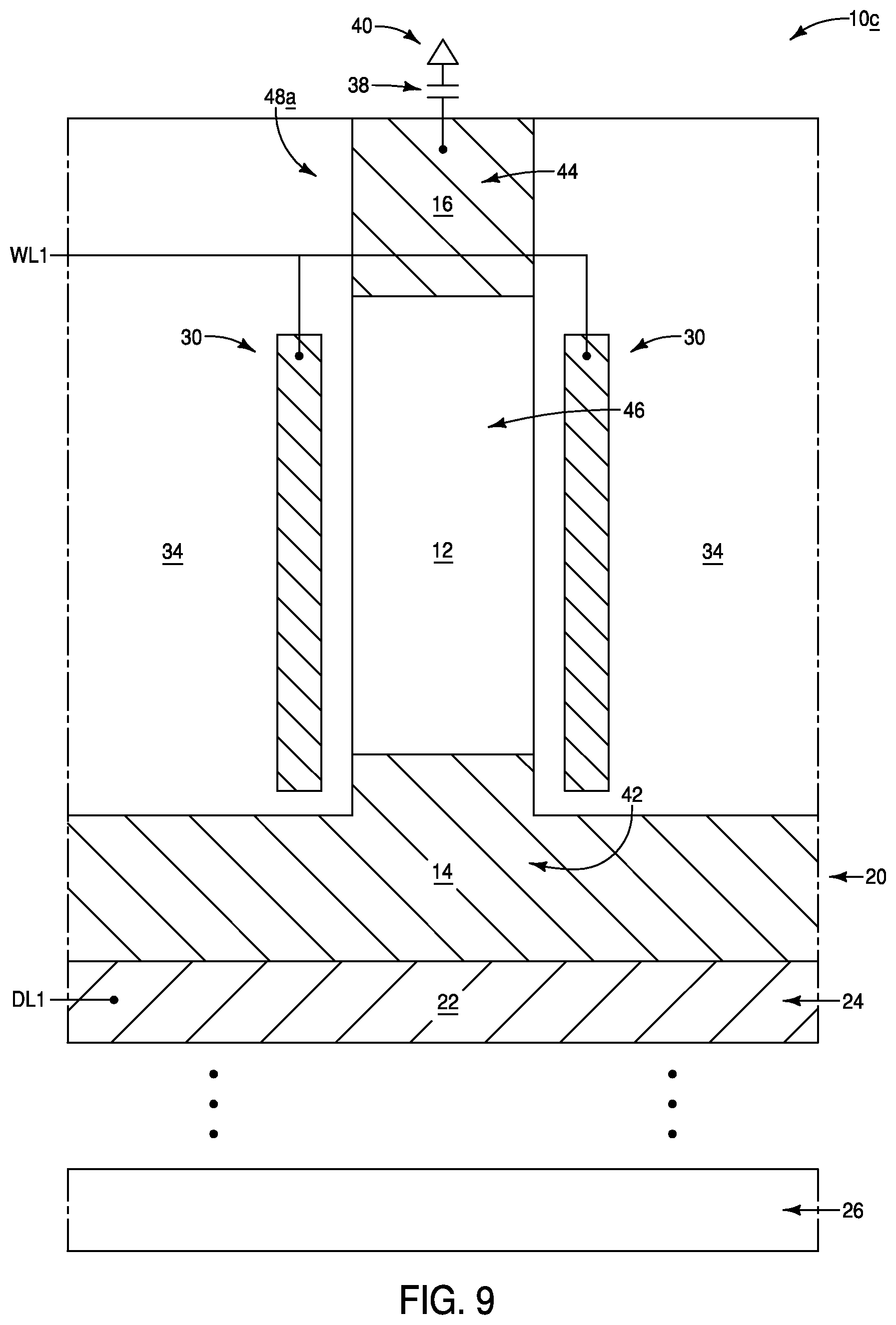 Patent US12101946 Figure 10 – Integrated assemblies comprising hydrogen diffused within two or more different semiconductor materials, and methods of forming integrated assemblies