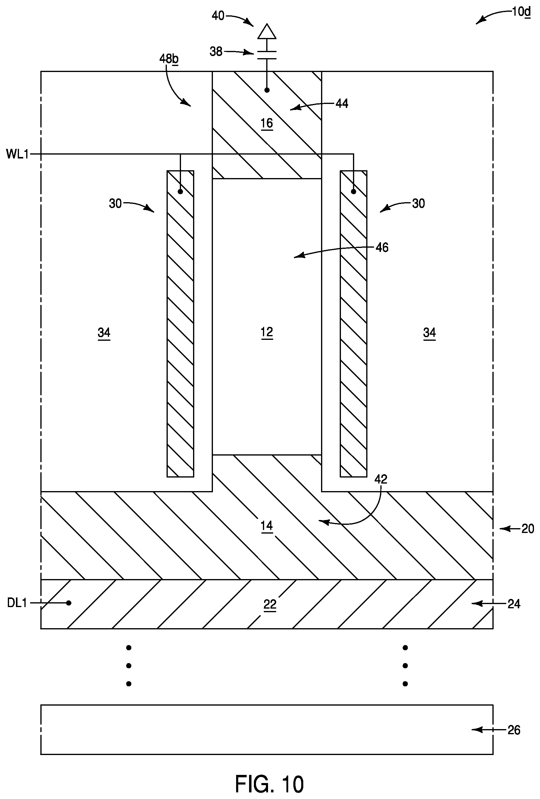 Patent US12101946 Figure 11 – Integrated assemblies comprising hydrogen diffused within two or more different semiconductor materials, and methods of forming integrated assemblies