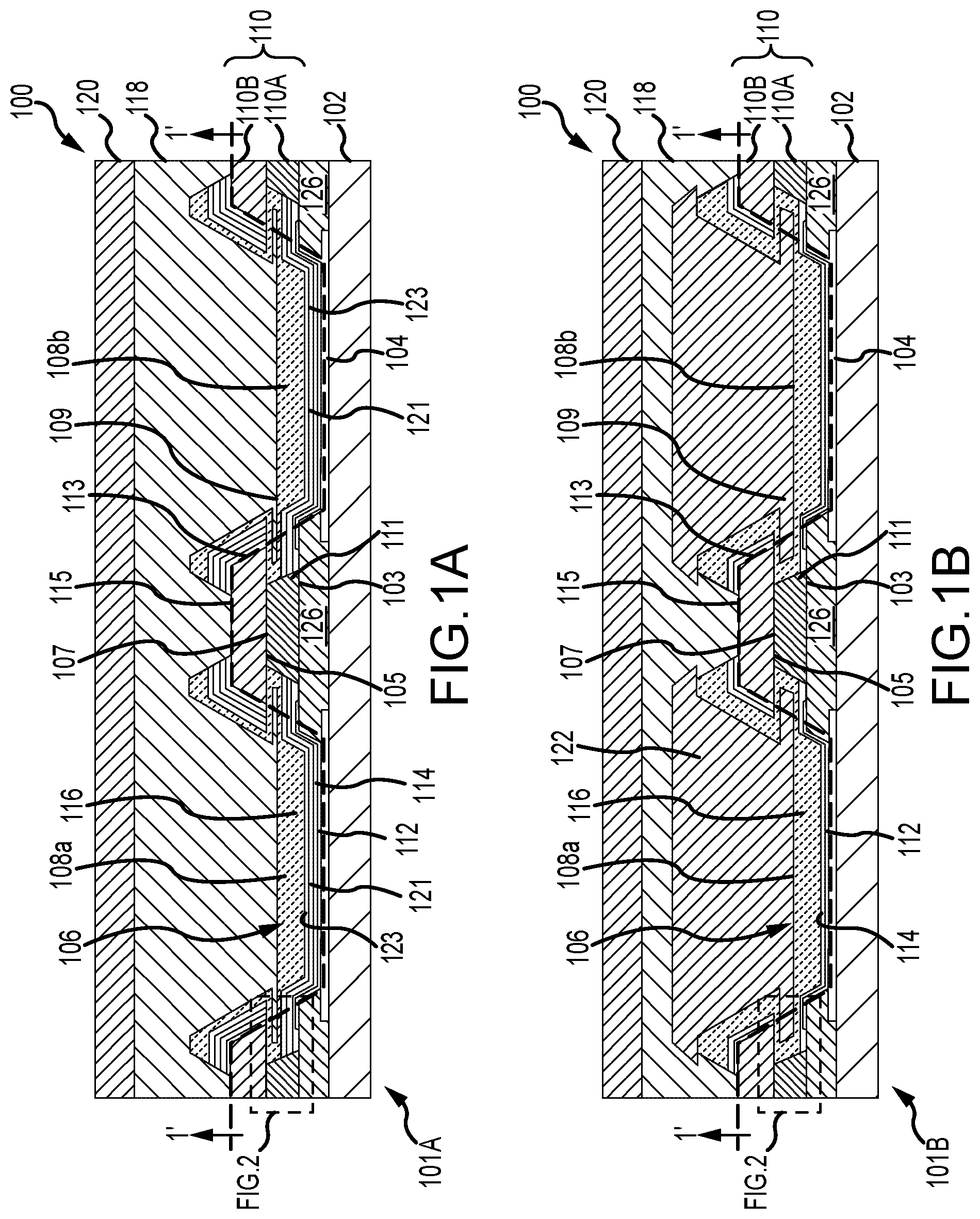 Patent US12101947 Figure 1 – OLED anode structures including amorphous transparent conducting oxides and OLED processing method comprising the same