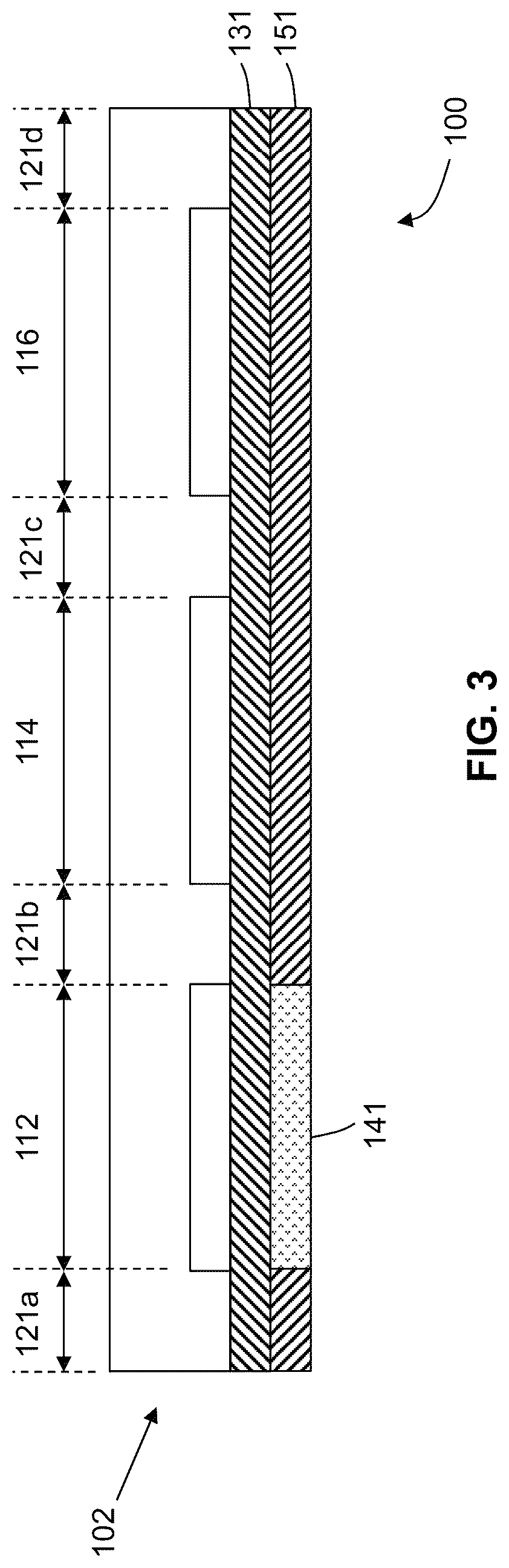 Patent US12101954 Figure 5 – Device including a conductive coating disposed over emissive regions and method therefore