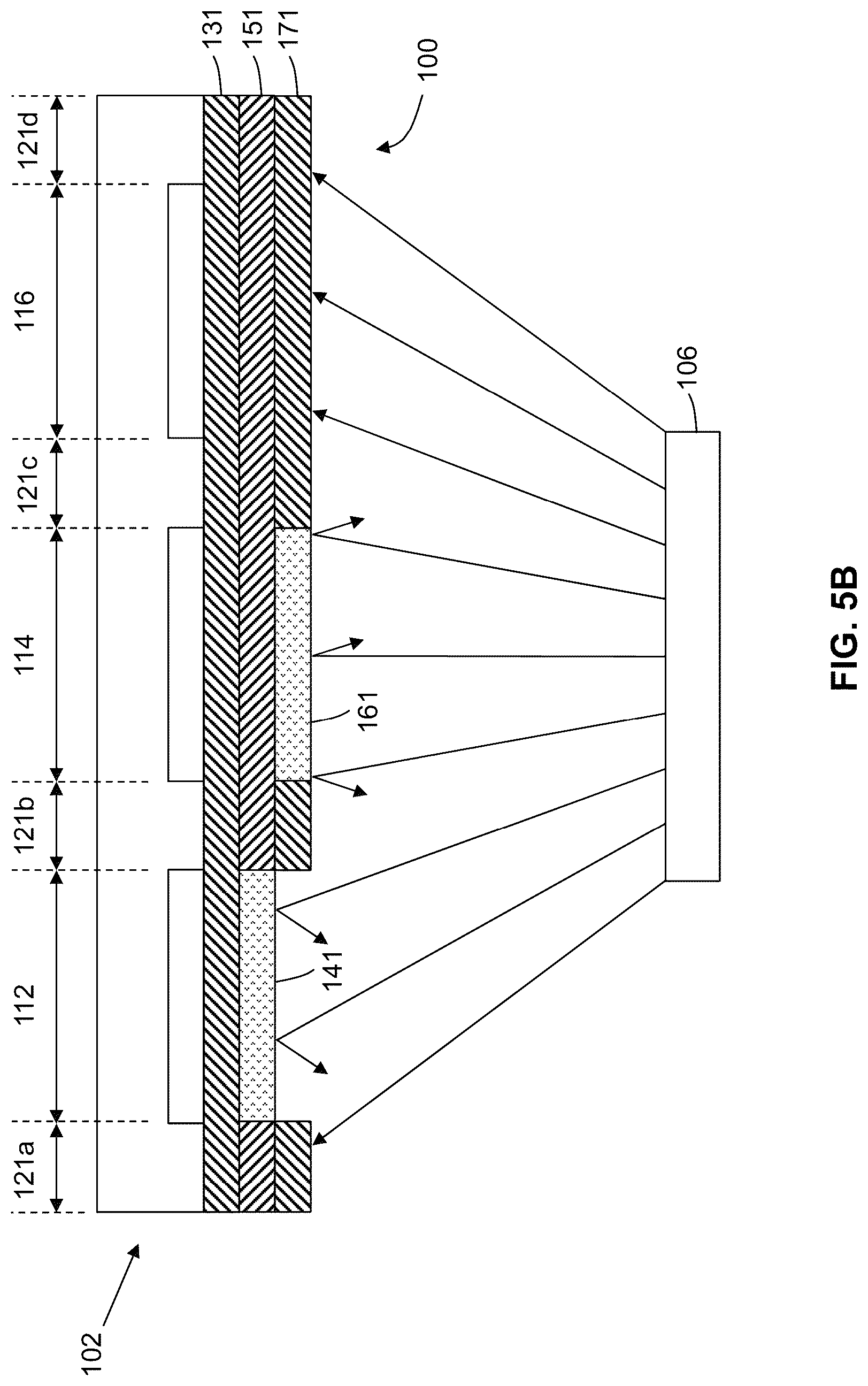 Patent US12101954 Figure 8 – Device including a conductive coating disposed over emissive regions and method therefore