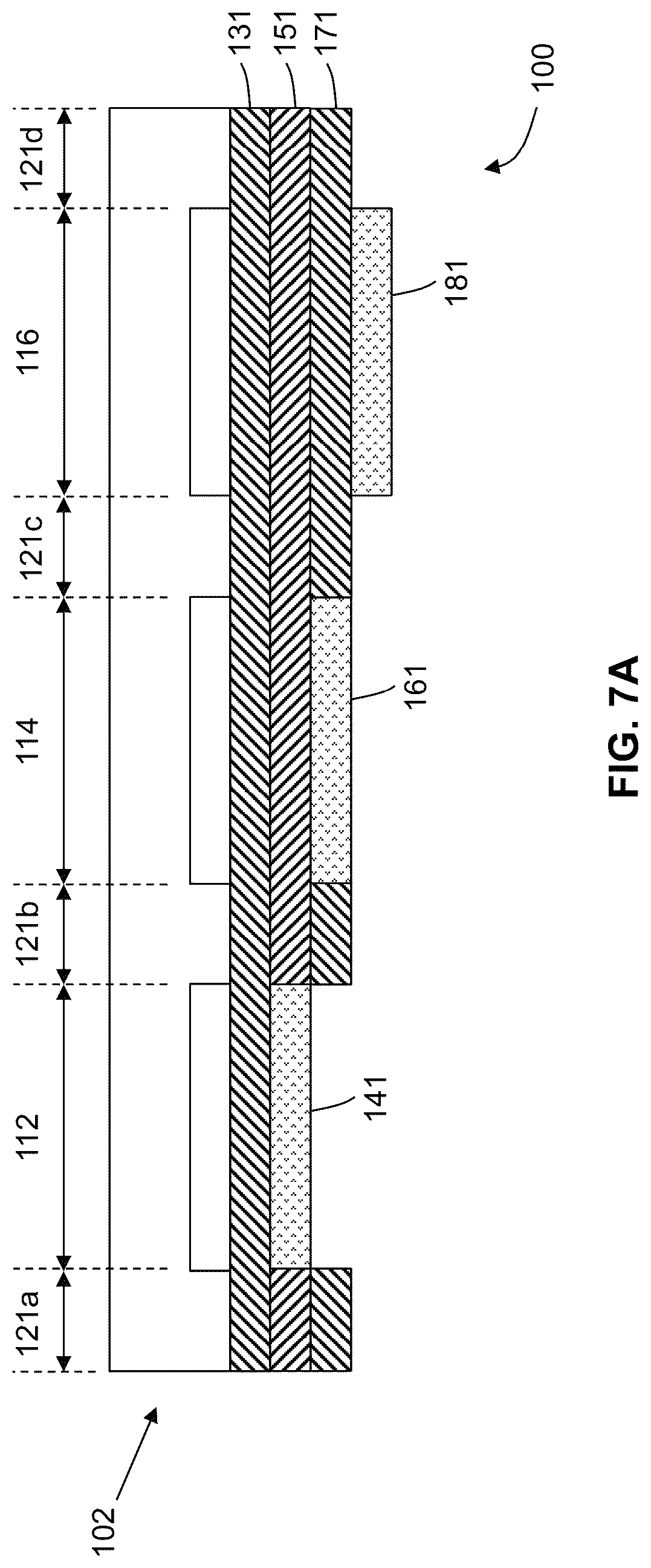 Patent US12101954 Figure 10 – Device including a conductive coating disposed over emissive regions and method therefore
