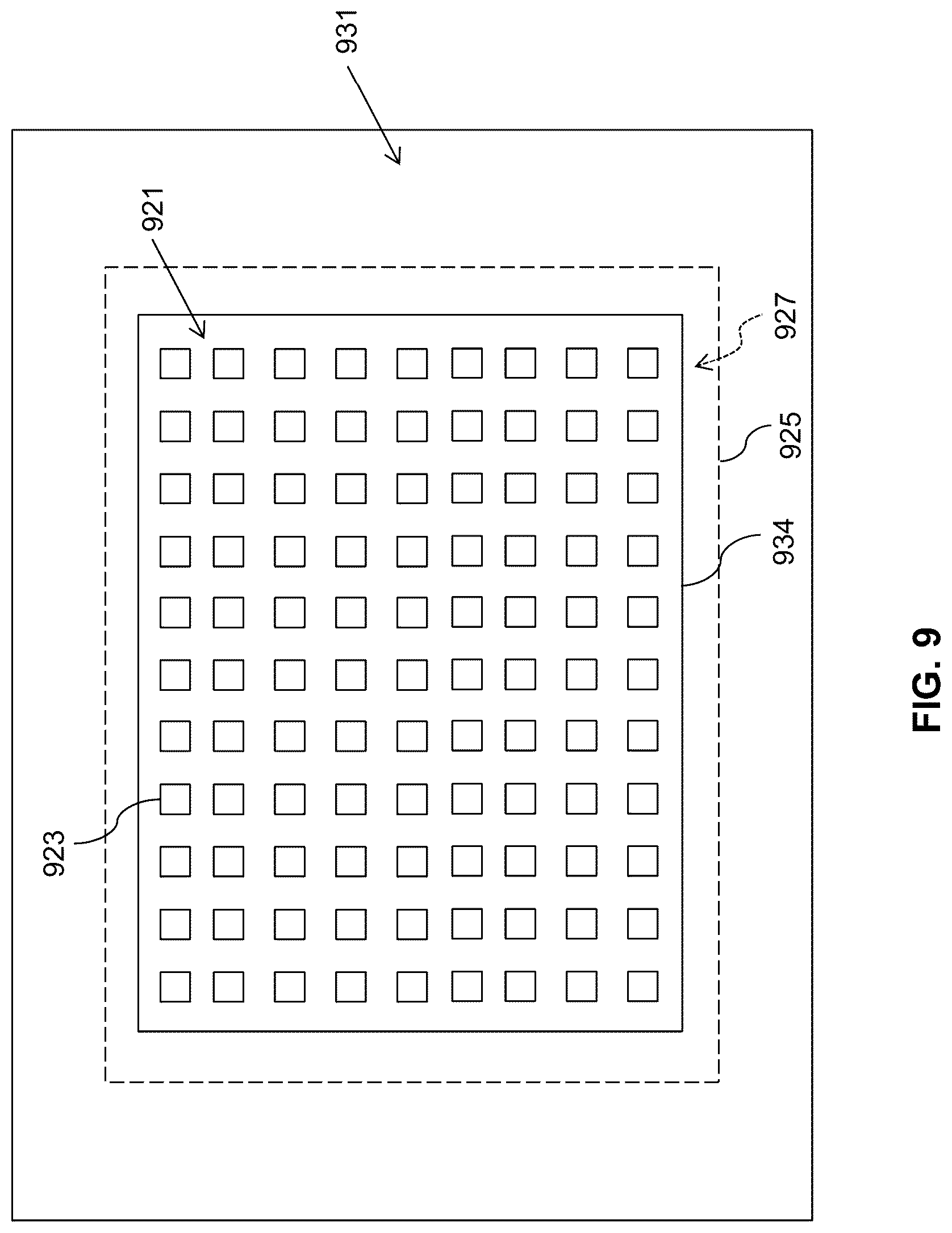 Patent US12101954 Figure 13 – Device including a conductive coating disposed over emissive regions and method therefore