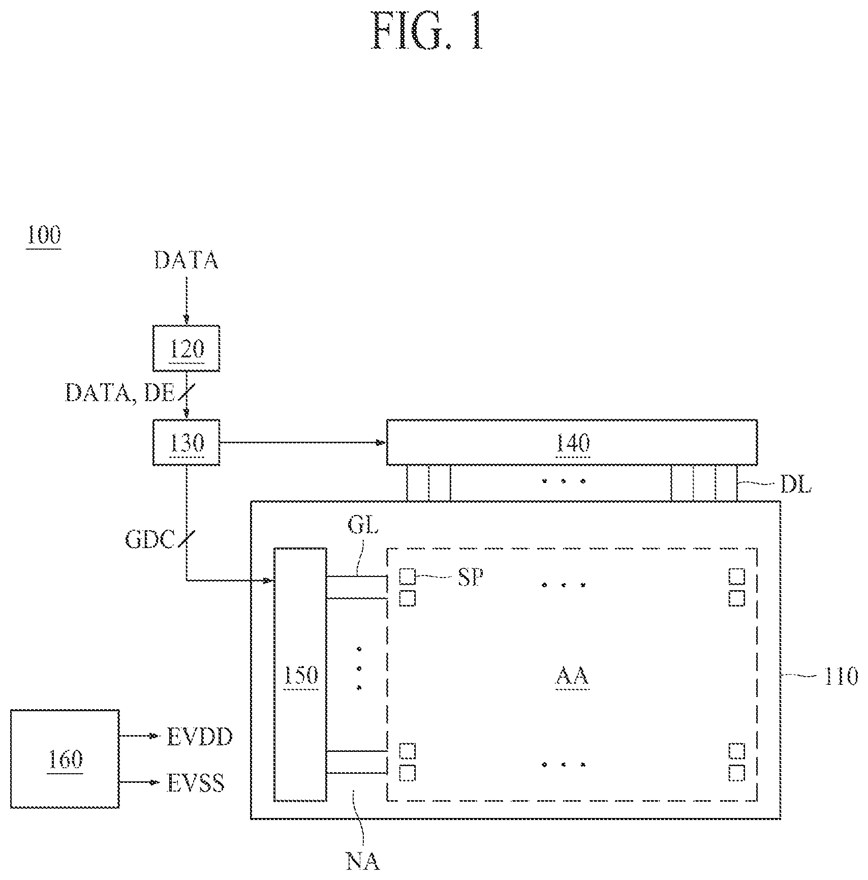Patent US12101955 — Light emitting display device — Figure 1