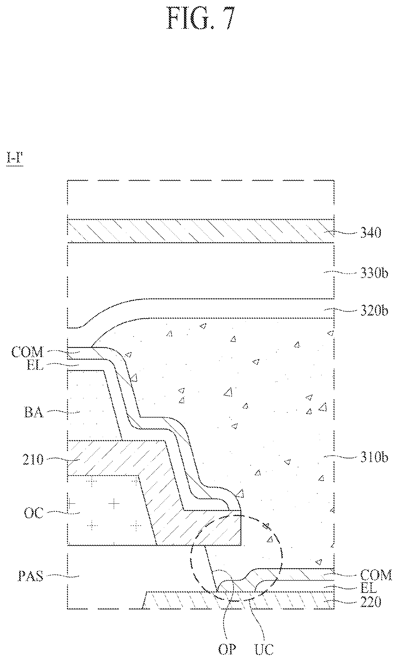 Patent US12101955 Figure 7 – Light emitting display device