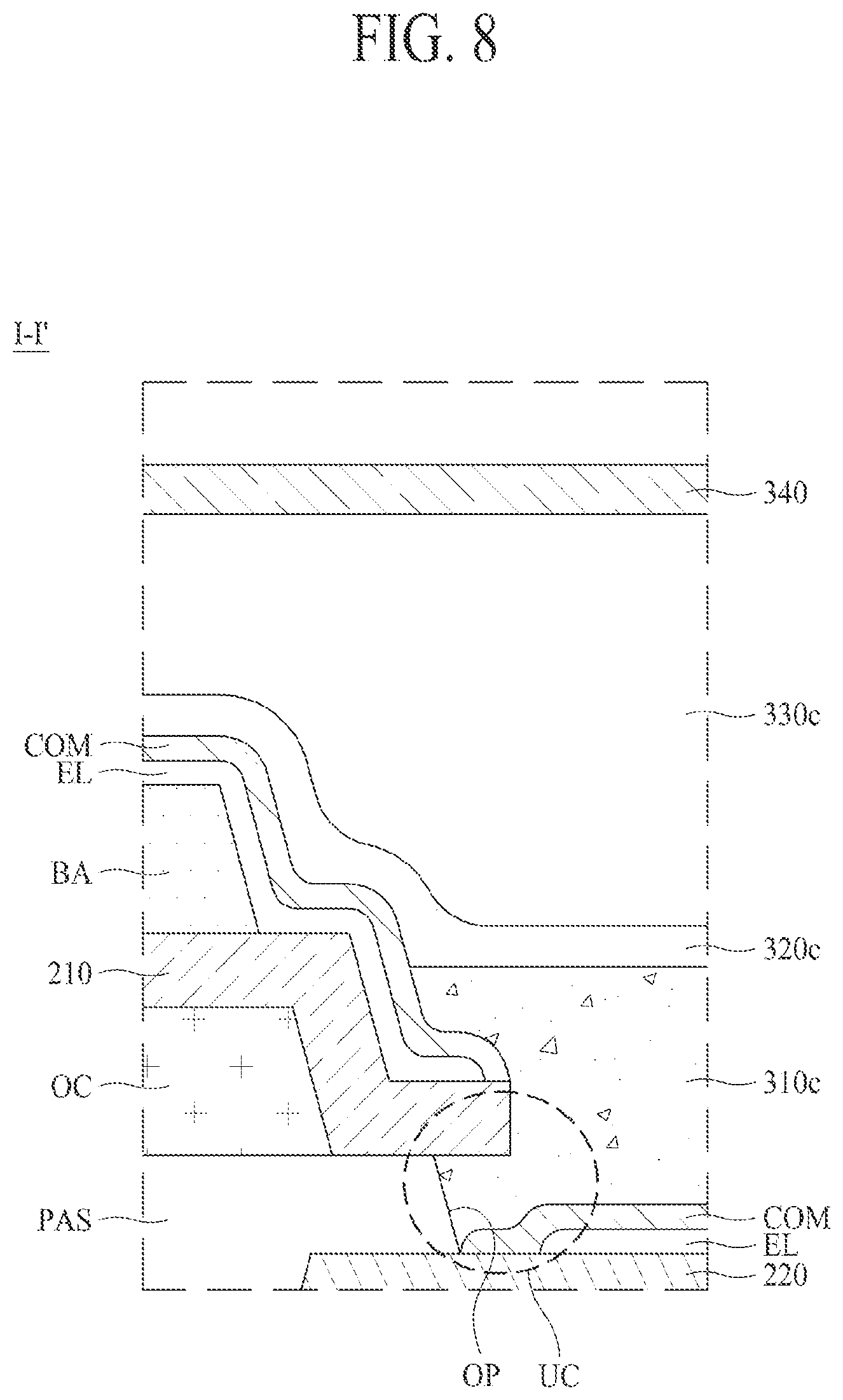 Patent US12101955 Figure 8 – Light emitting display device
