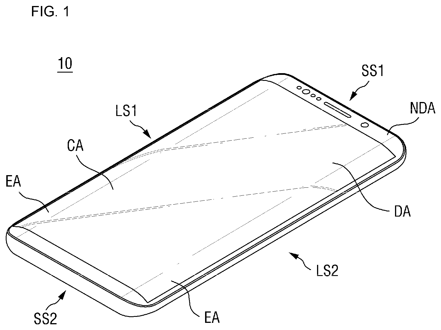Patent US12101956 Figure 1 – Display device