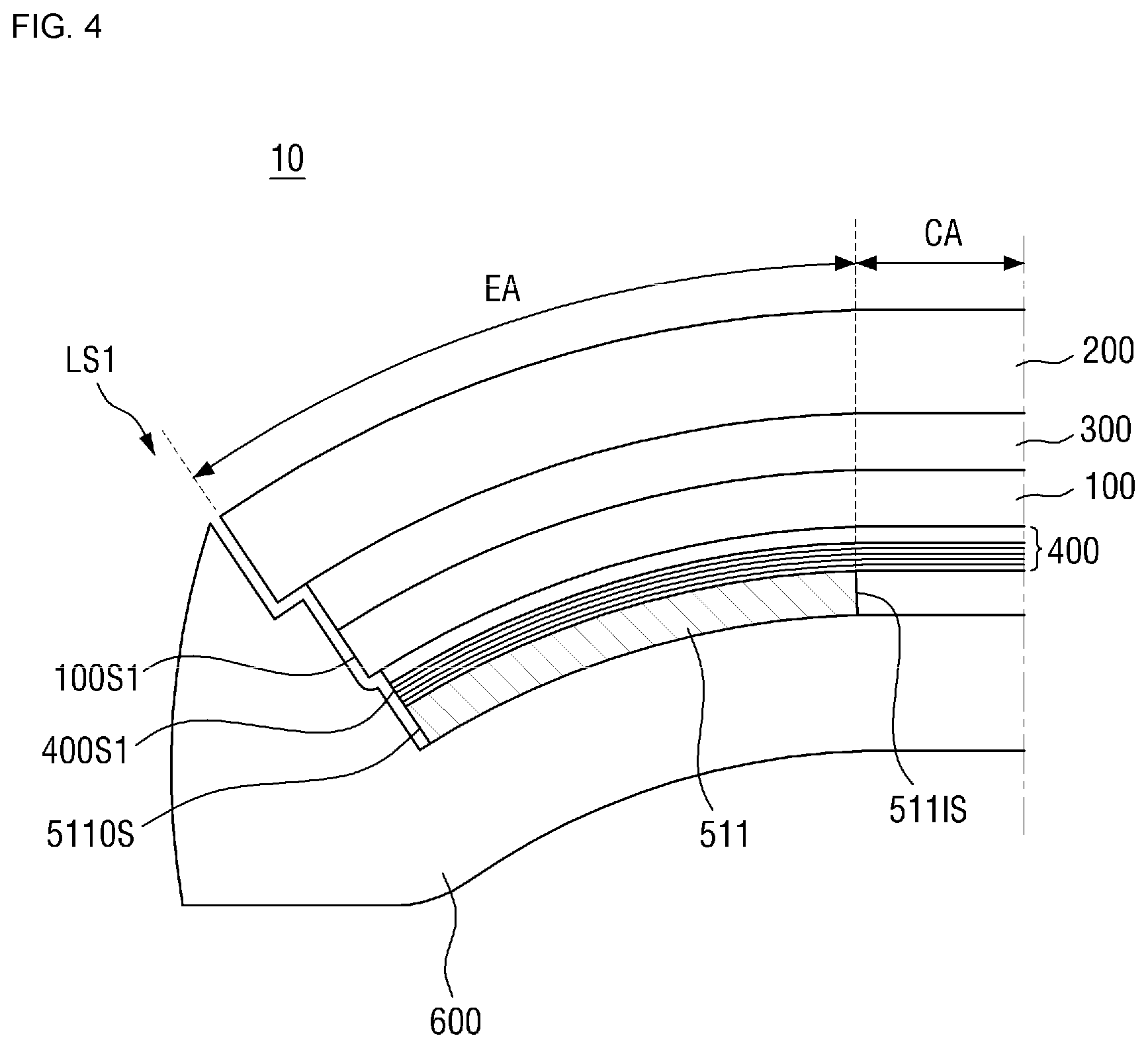 Patent US12101956 Figure 4 – Display device