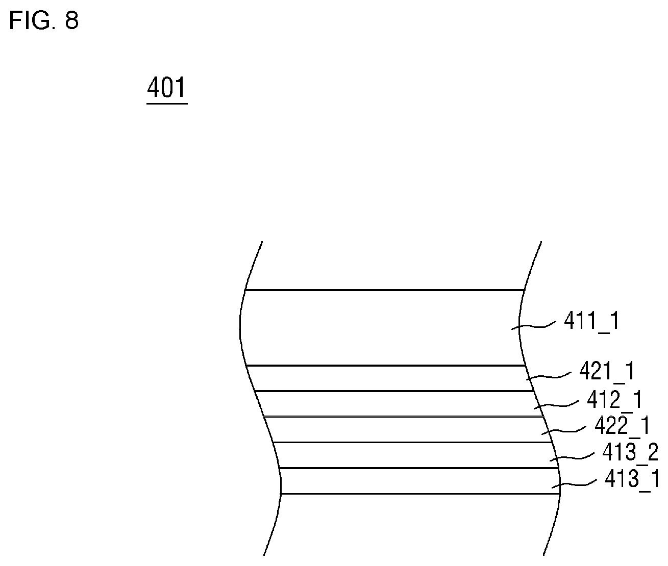 Patent US12101956 Figure 8 – Display device