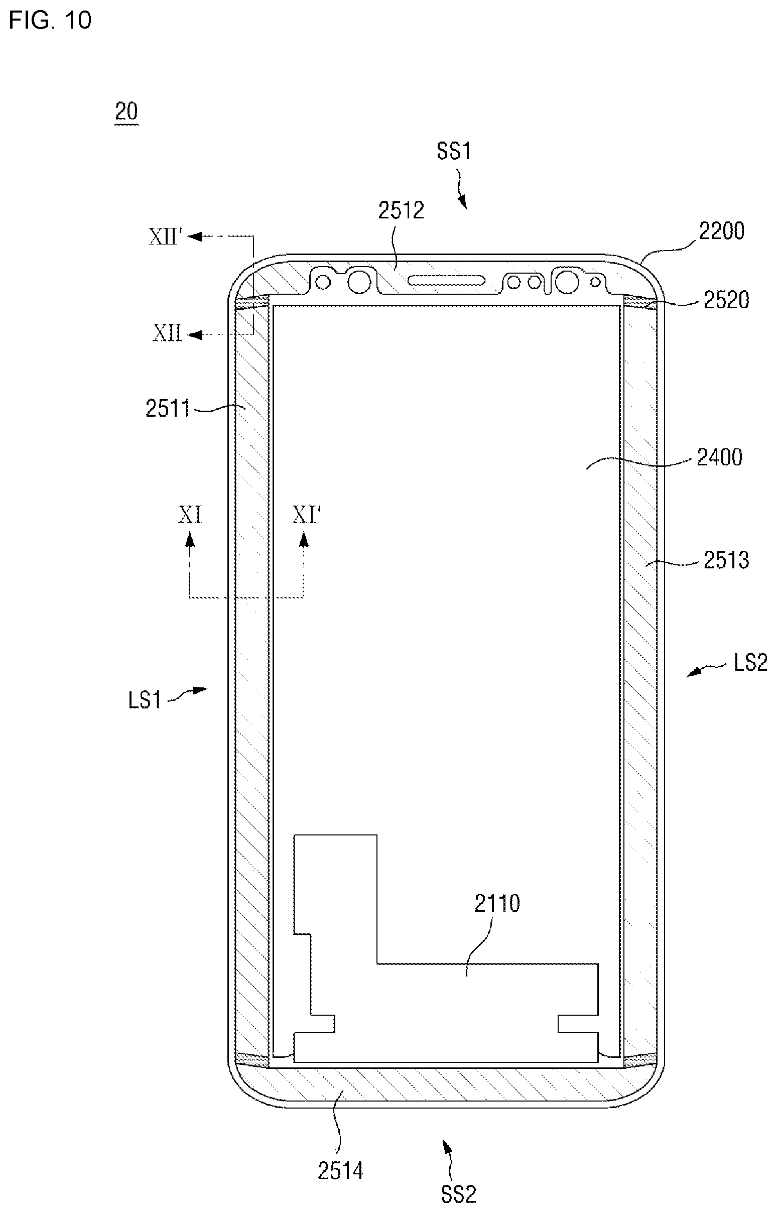 Patent US12101956 Figure 10 – Display device