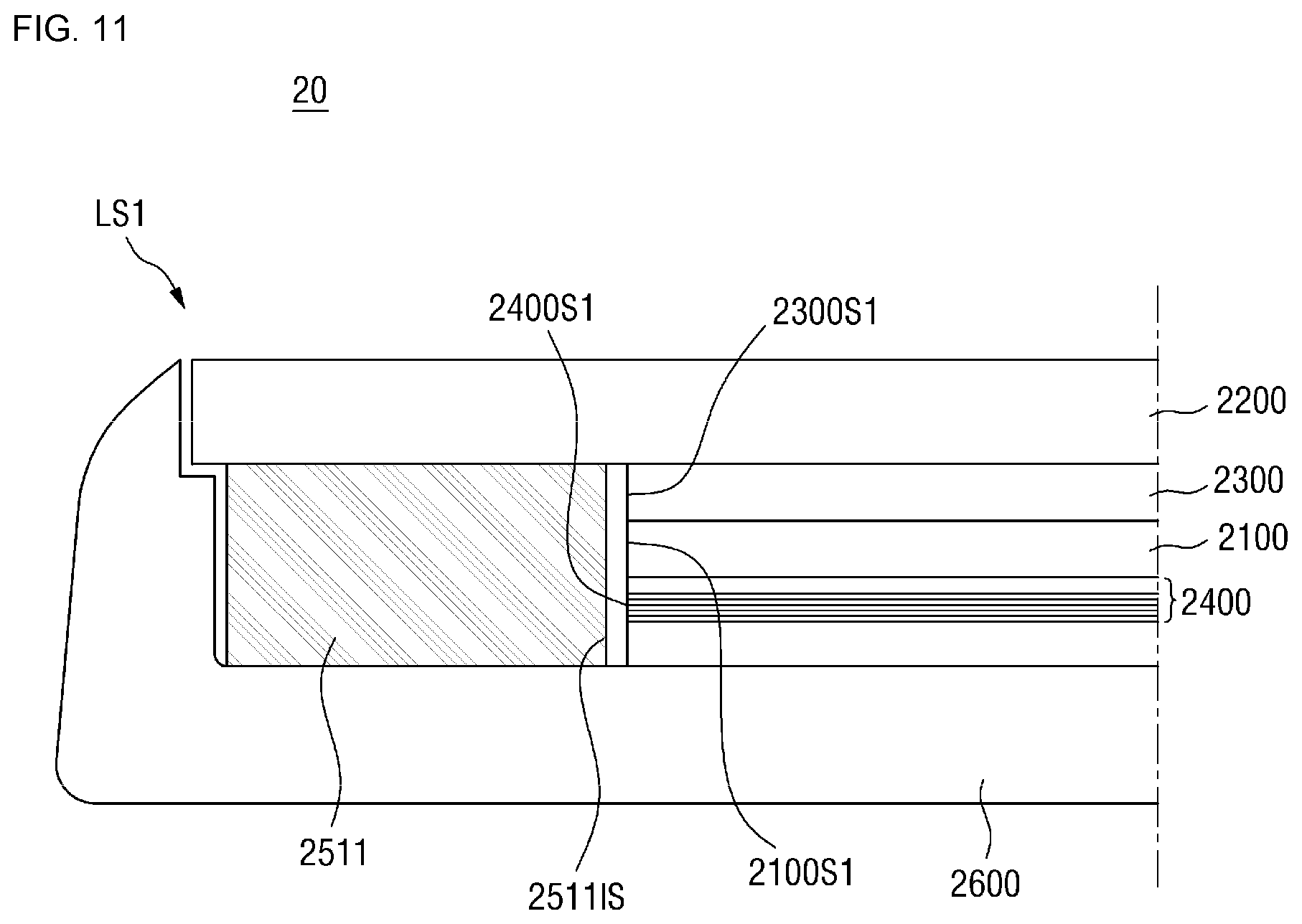 Patent US12101956 Figure 11 – Display device
