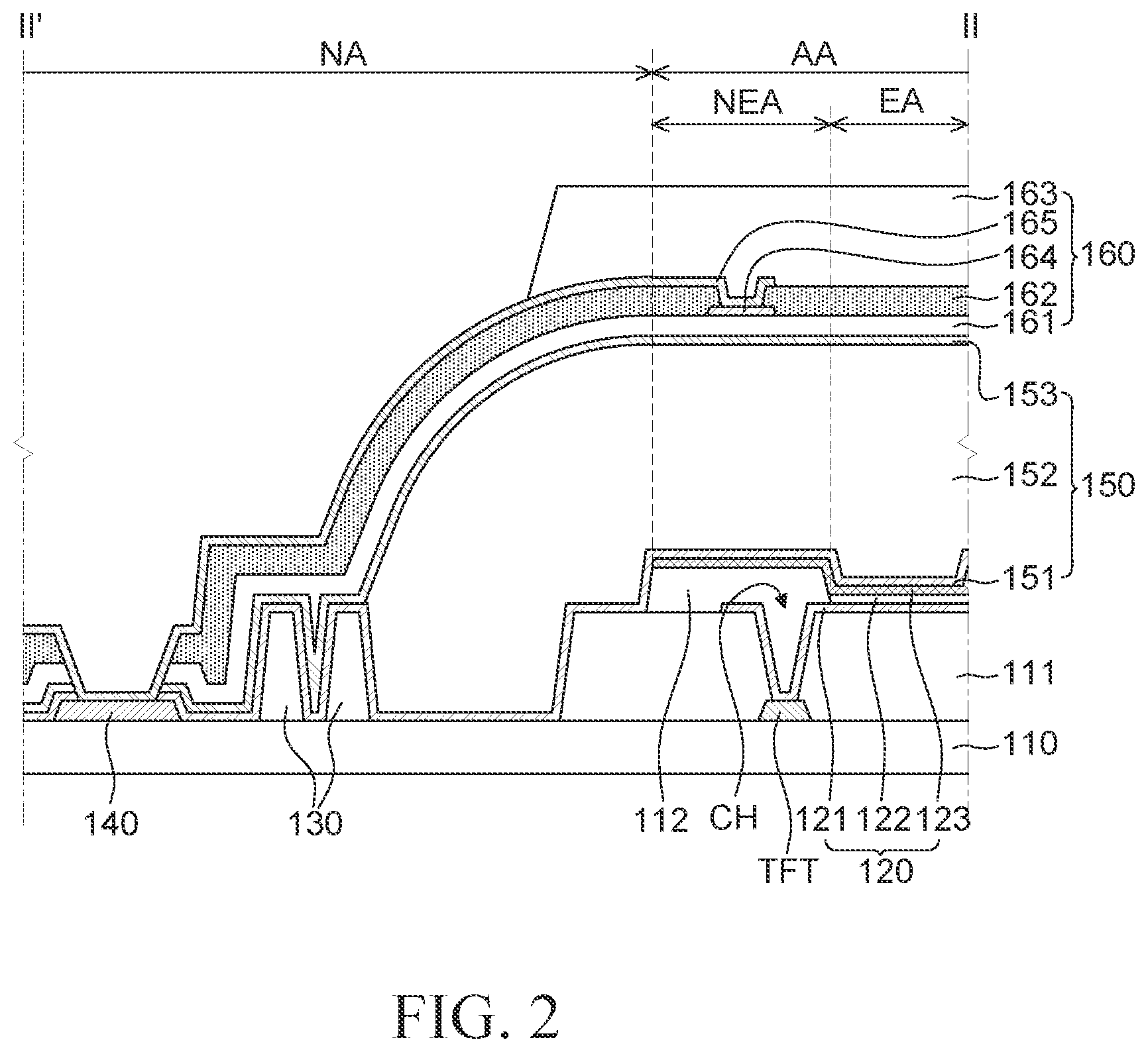 Patent US12101960 Figure 2 – Display apparatus