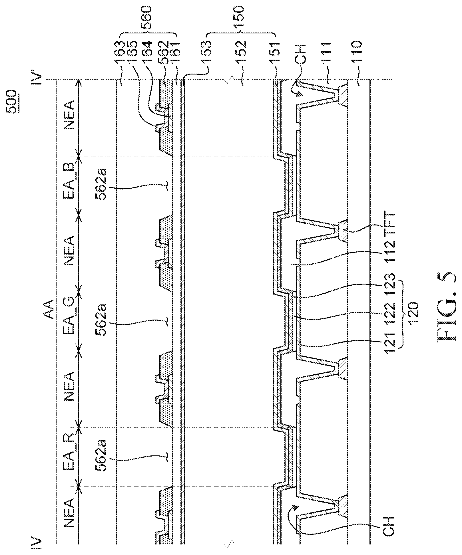 Patent US12101960 Figure 5 – Display apparatus
