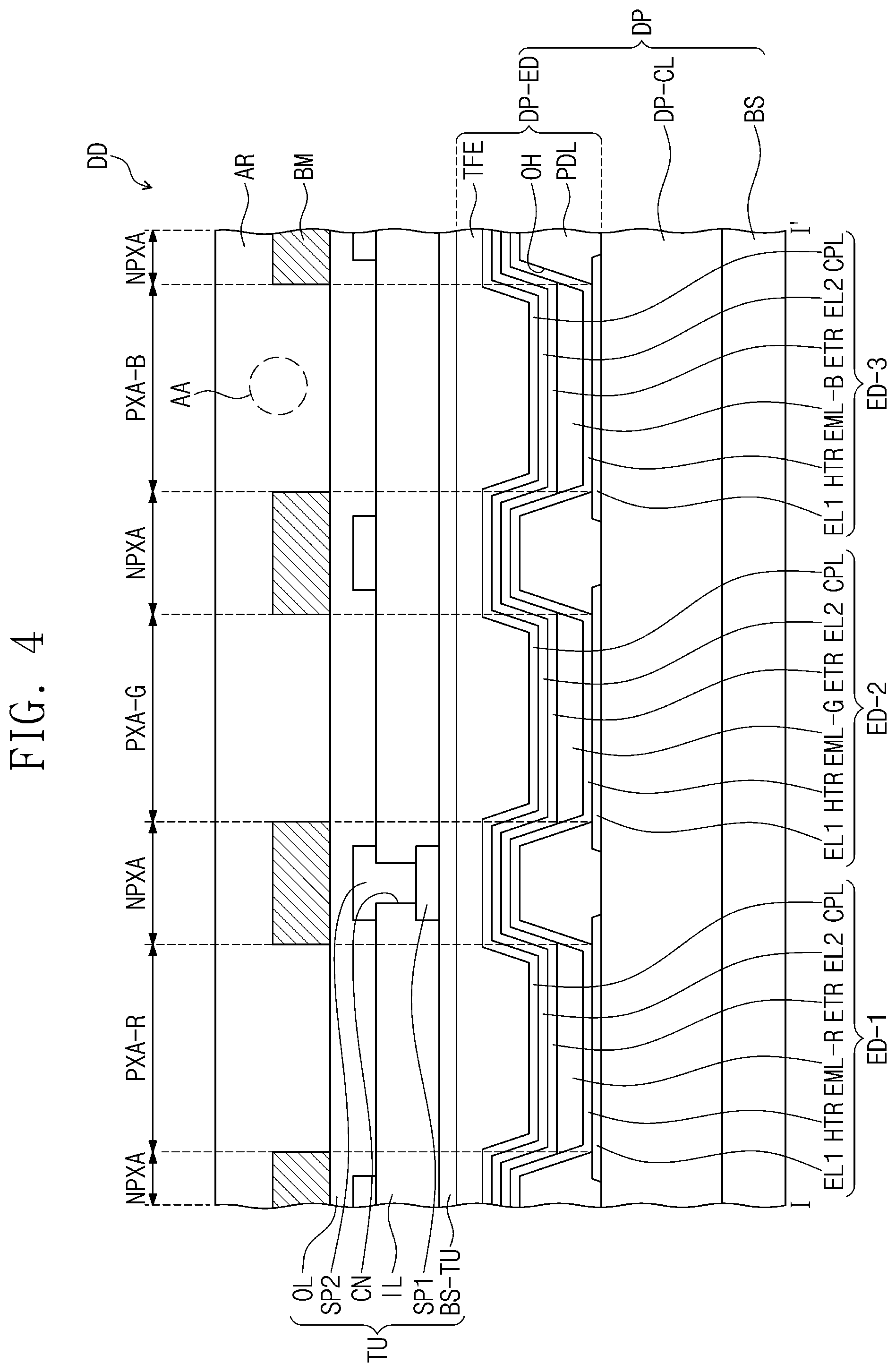 Patent US12101962 Figure 4 – Display device