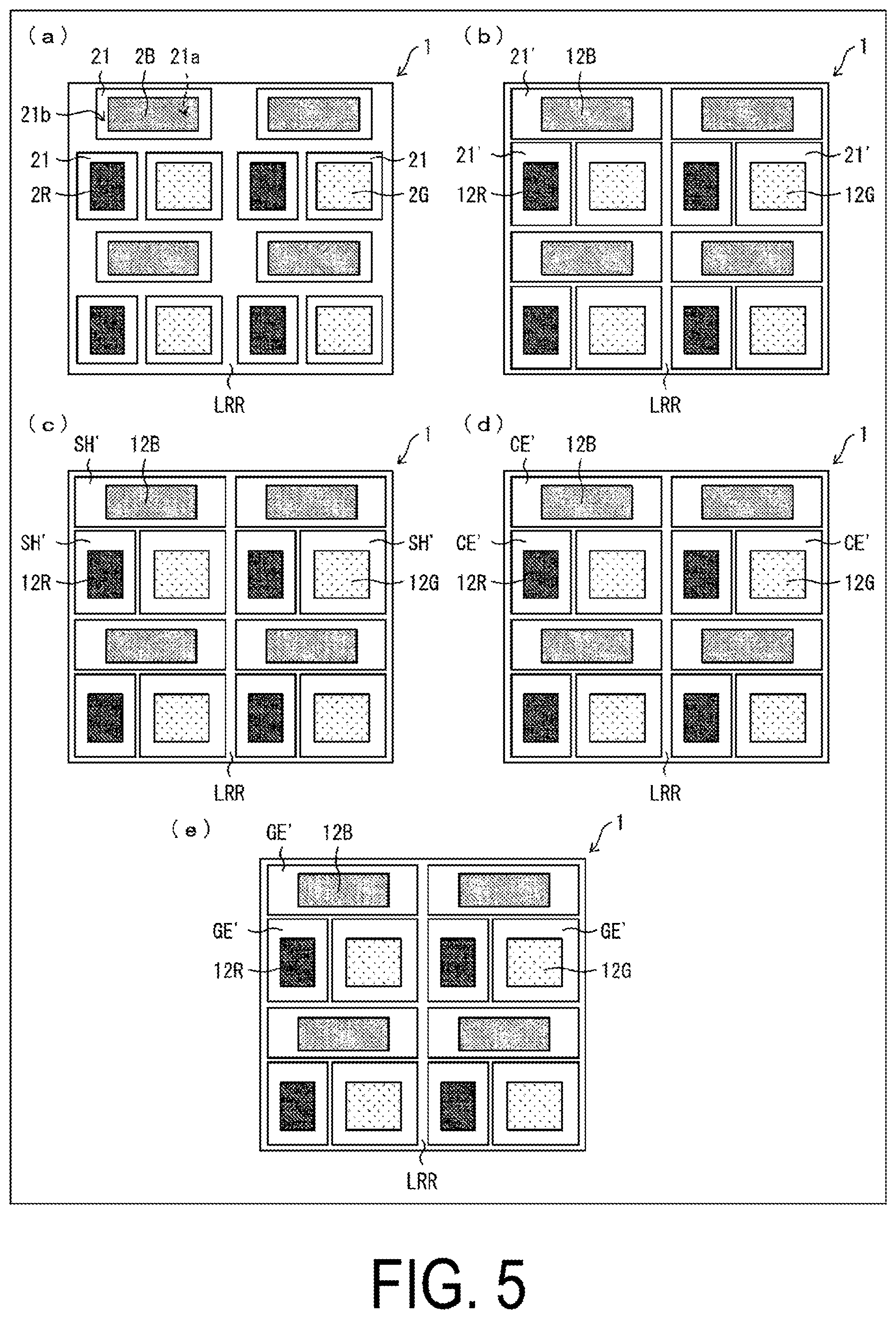 Patent US12101963 Figure 5 – Display device including reflective and absorbing polarizers