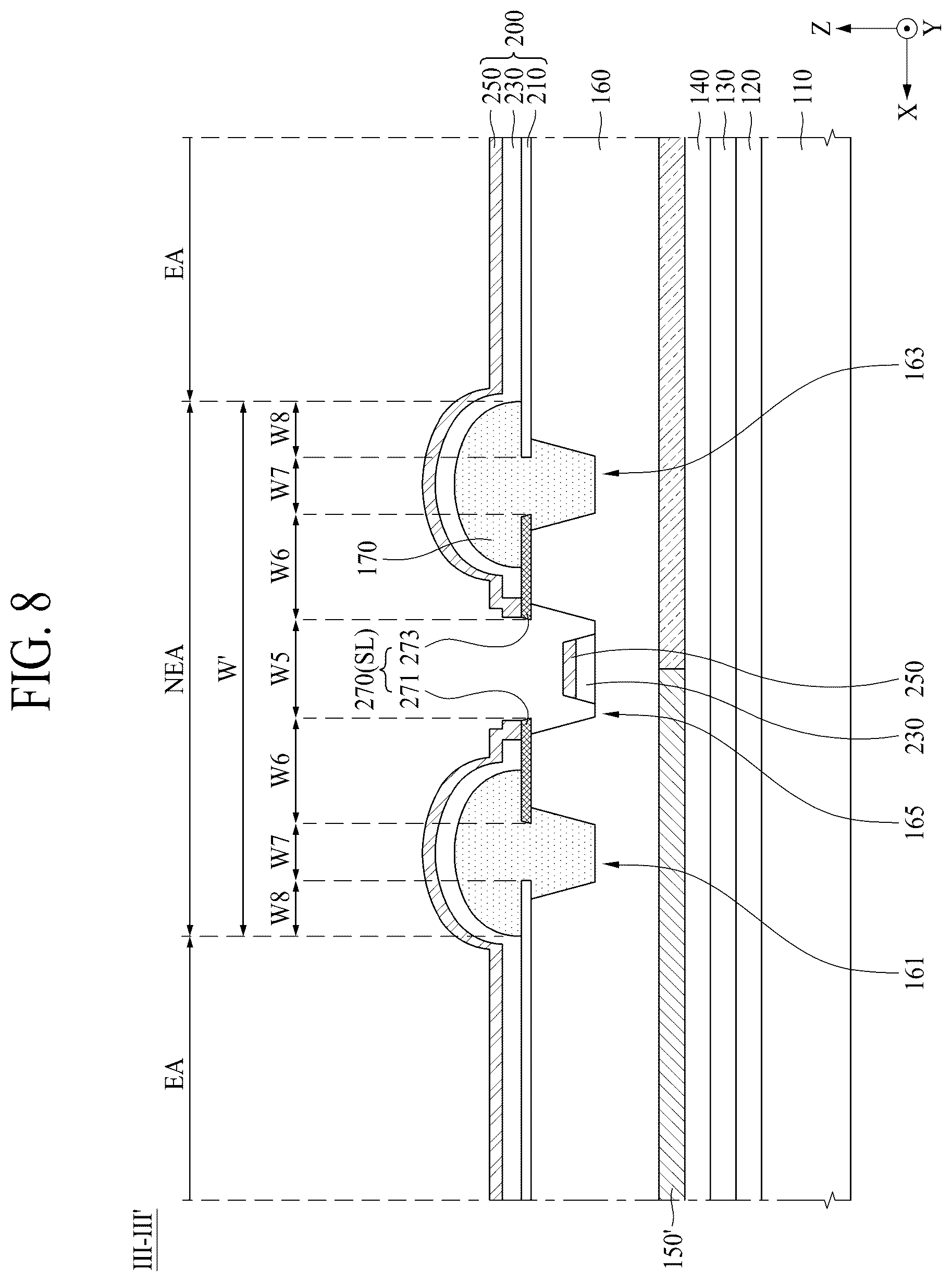 Patent US12101964 Figure 8 – Electroluminescence display apparatus