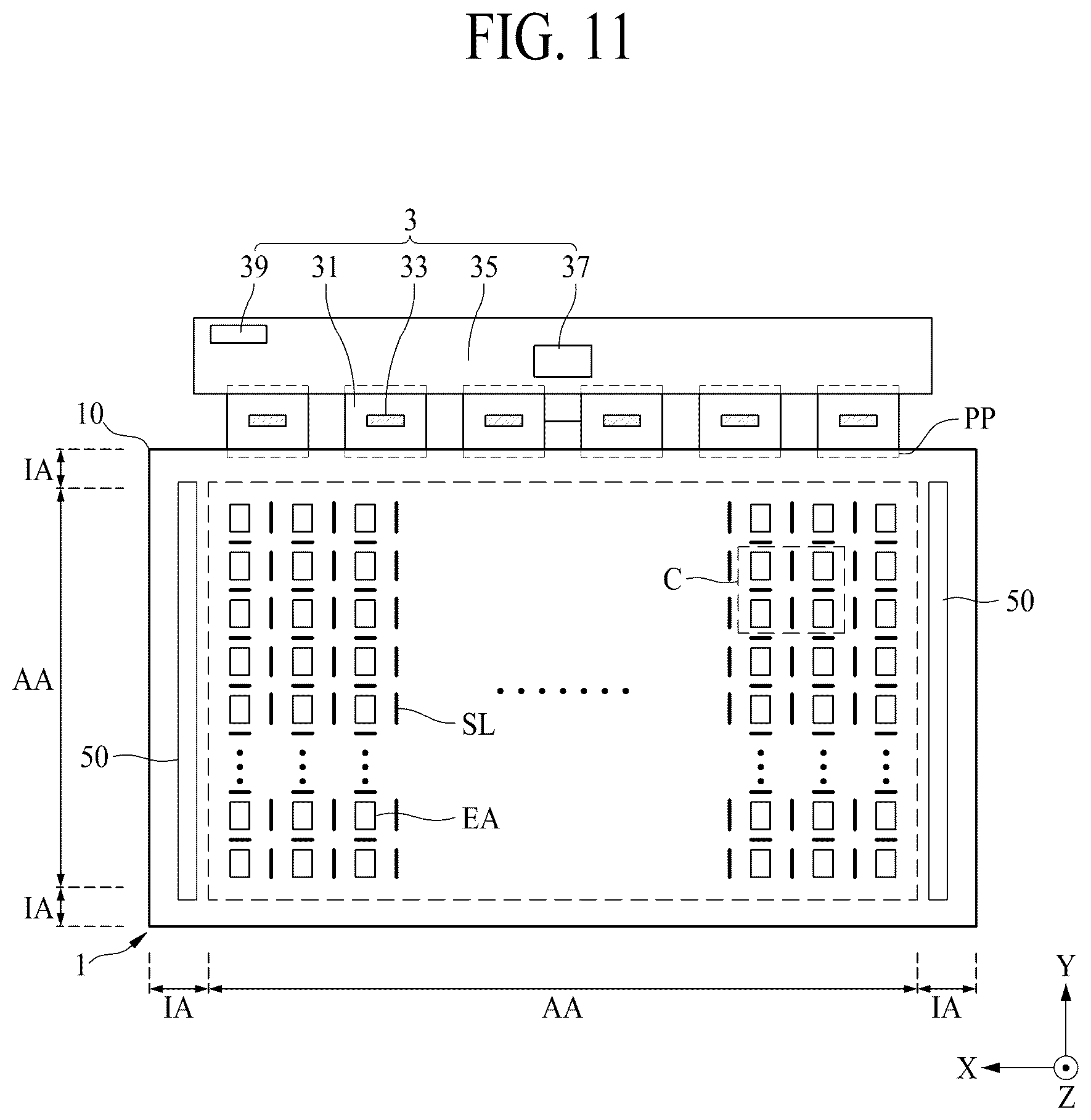 Patent US12101964 Figure 11 – Electroluminescence display apparatus
