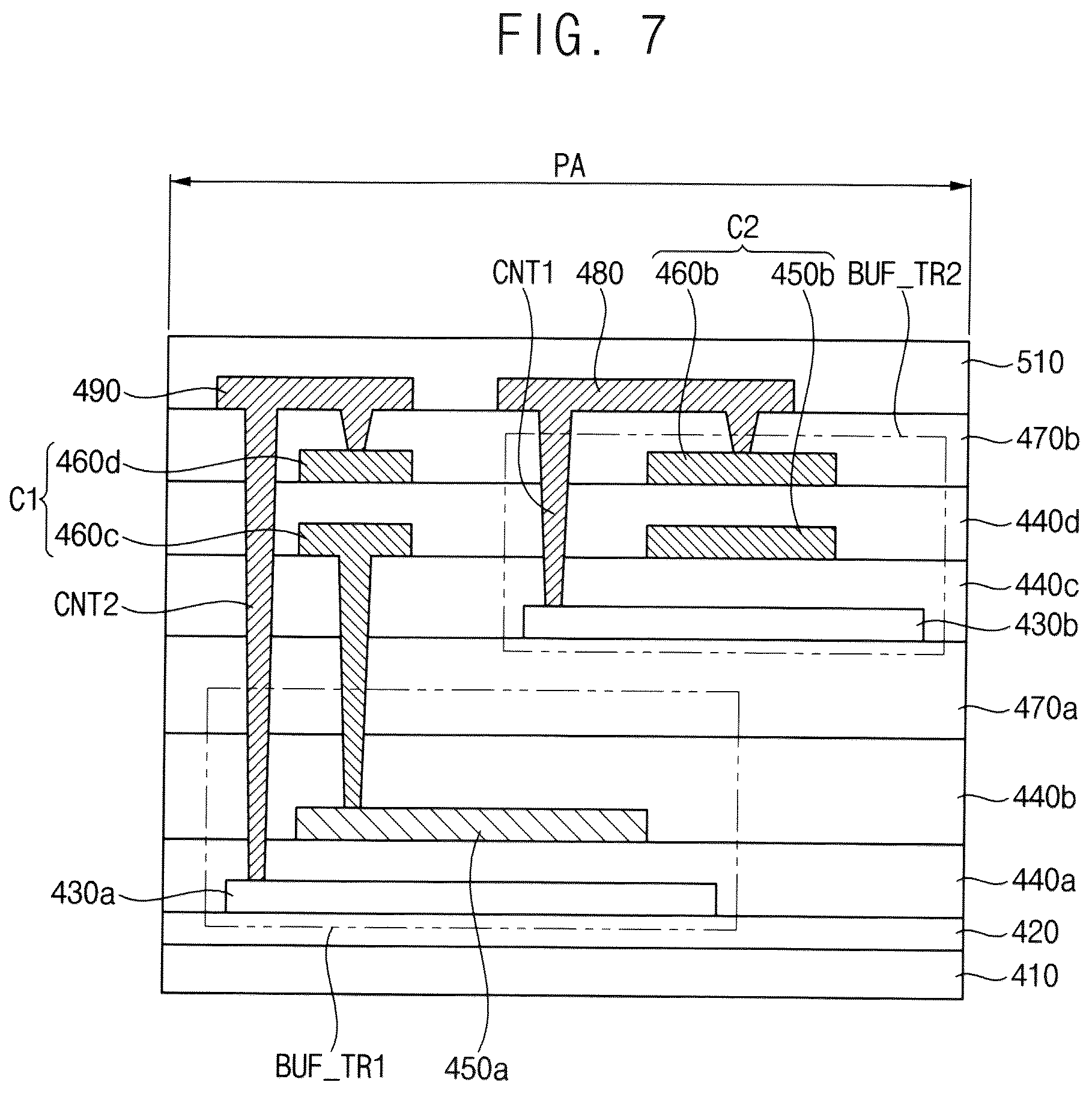 Patent US12101967 Figure 7 – Display device