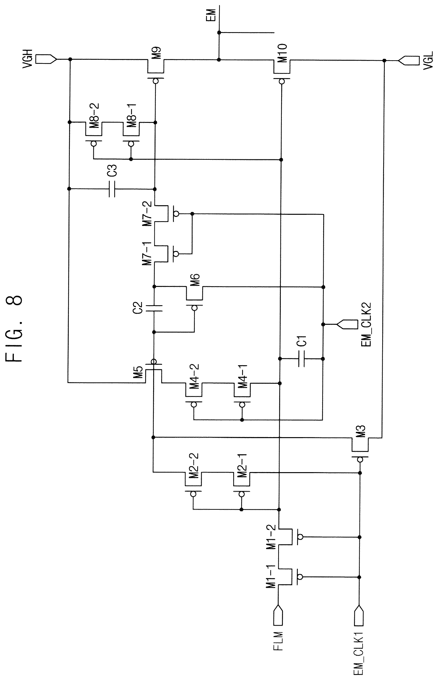 Patent US12101967 Figure 8 – Display device