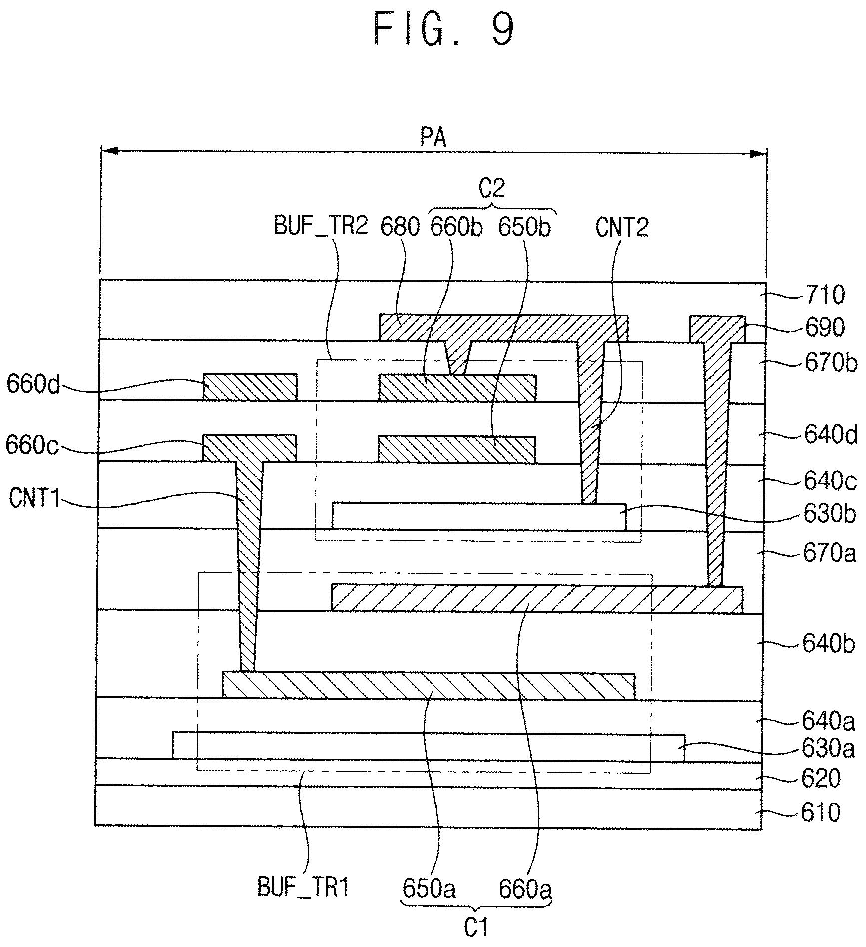 Patent US12101967 Figure 9 – Display device