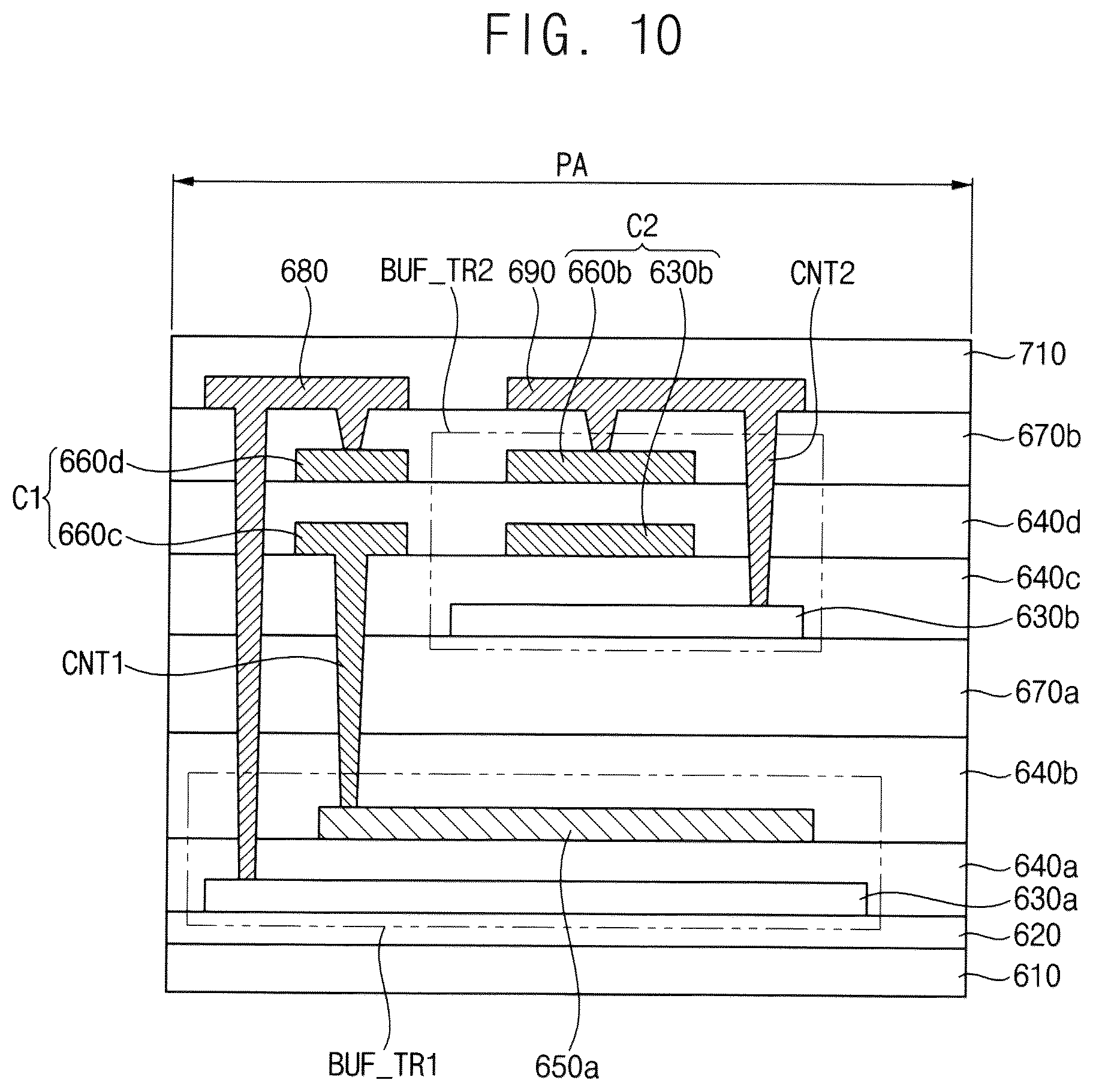 Patent US12101967 Figure 10 – Display device