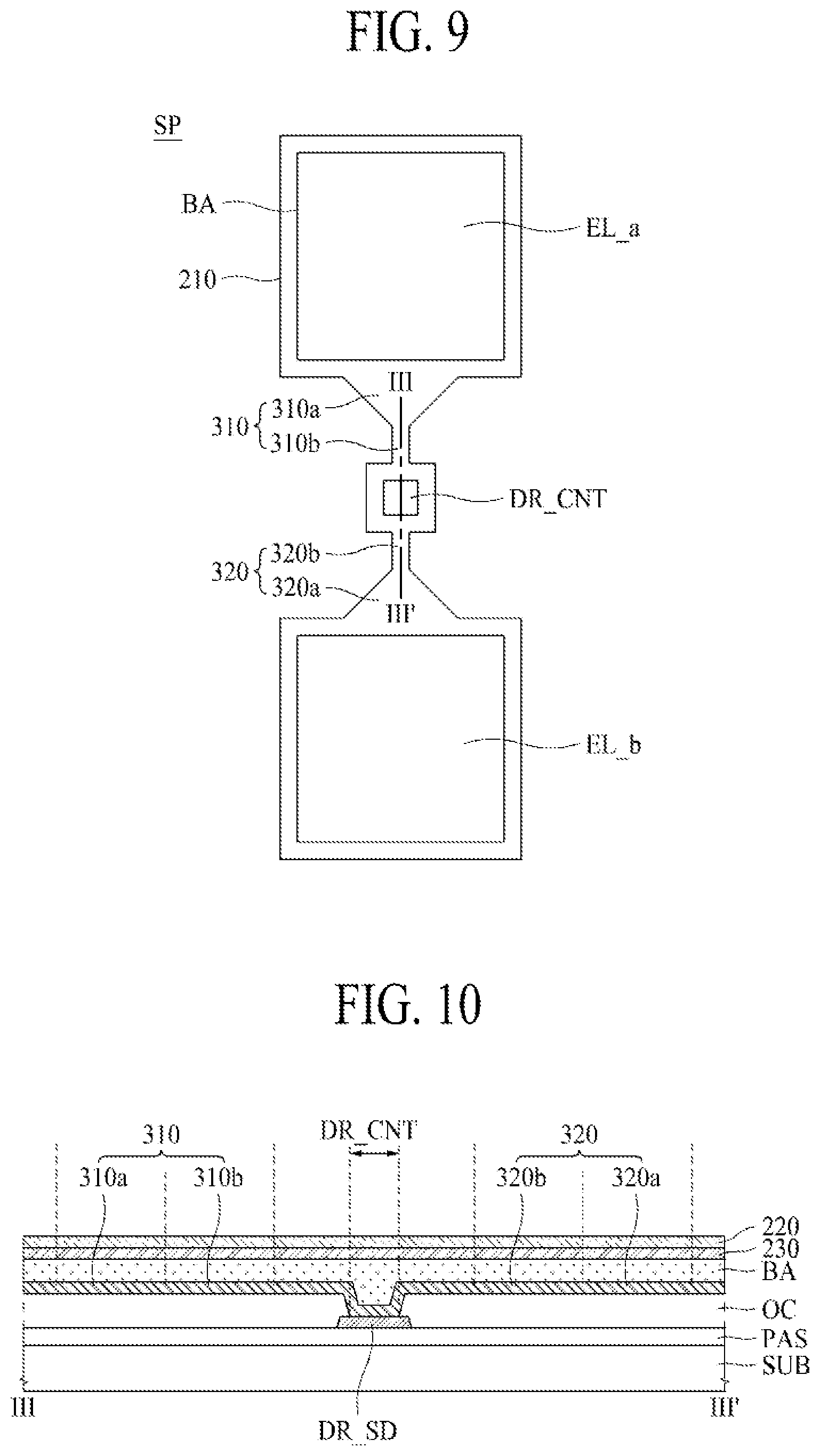 Patent US12101970 Figure 6 – Light emitting display device having repair structure