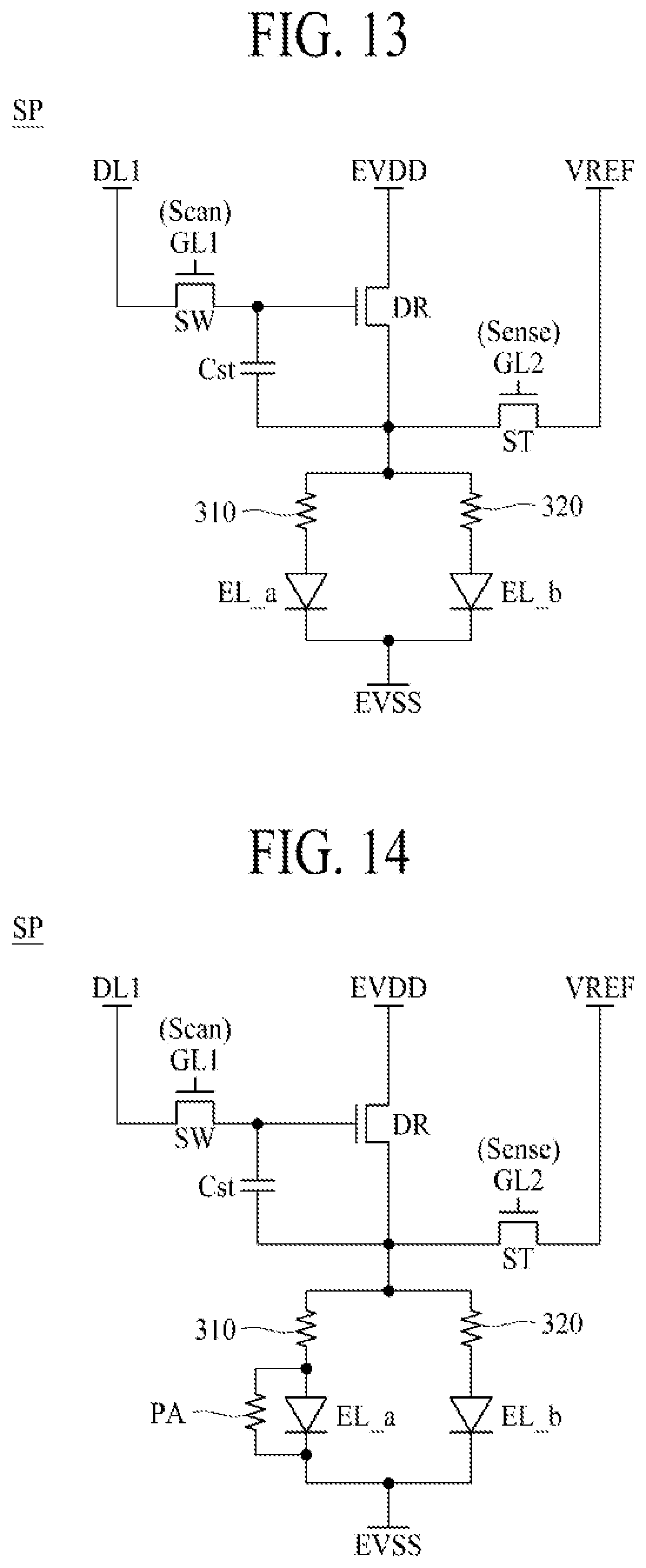 Patent US12101970 Figure 9 – Light emitting display device having repair structure
