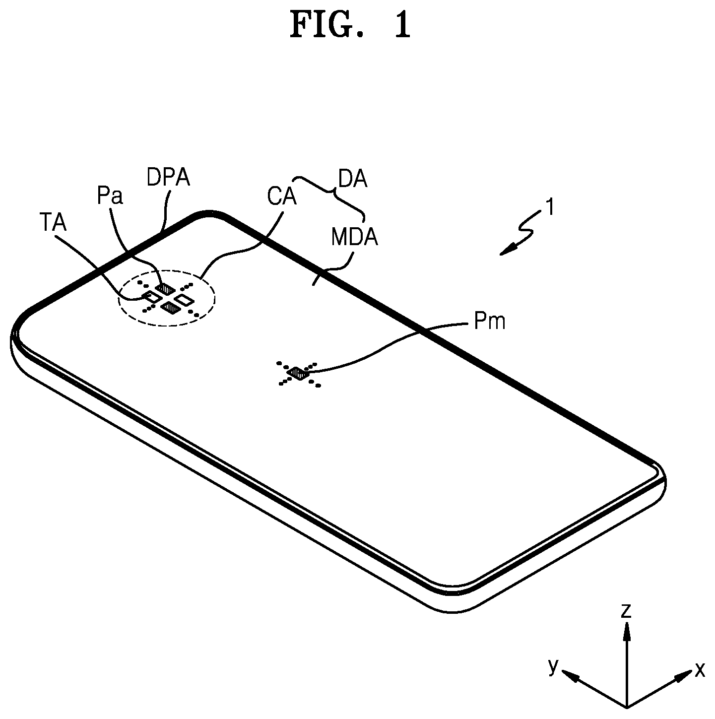 Patent US12101971 Figure 1 – Display apparatus and method of manufacturing the same