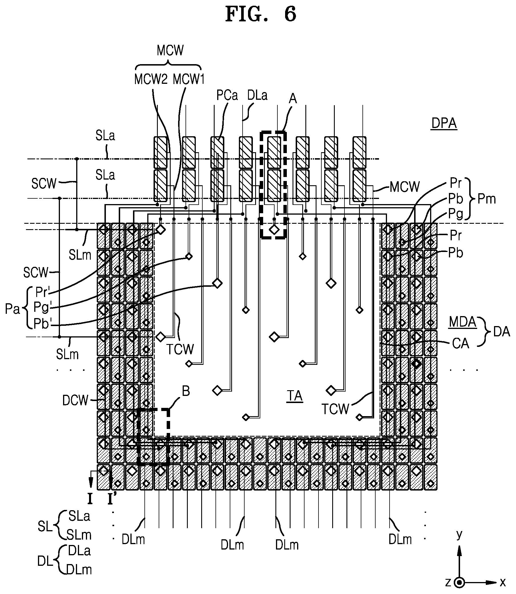 Patent US12101971 Figure 6 – Display apparatus and method of manufacturing the same