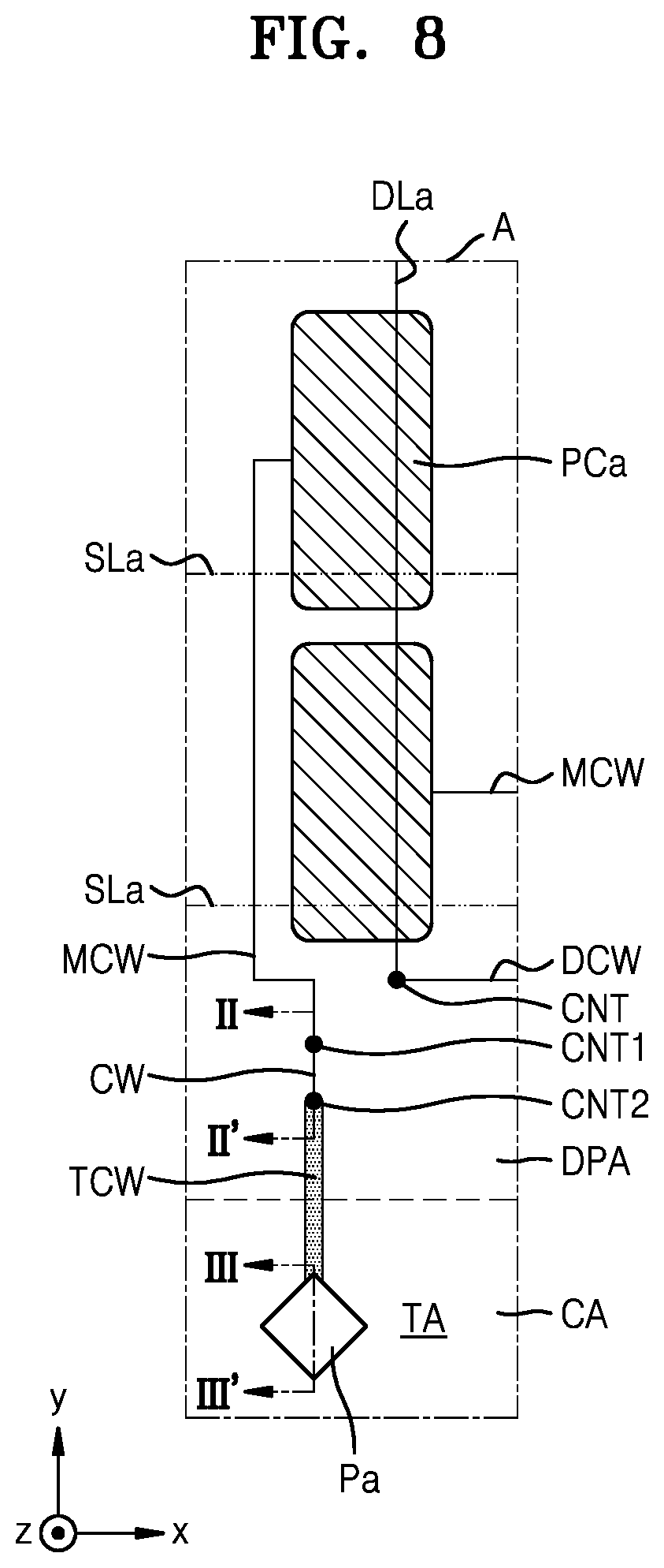 Patent US12101971 Figure 8 – Display apparatus and method of manufacturing the same