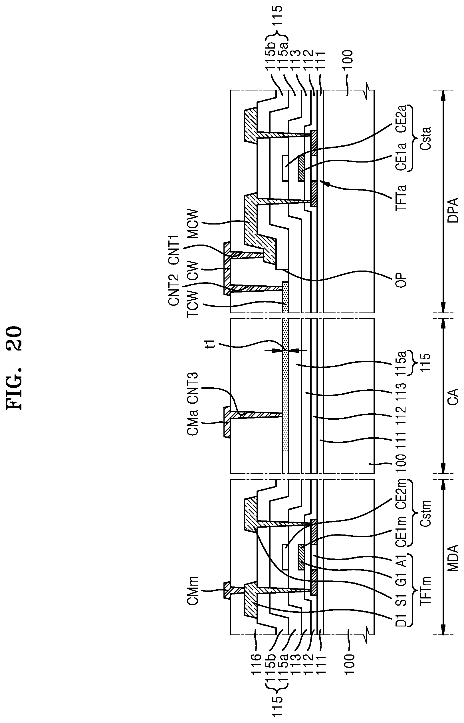 Patent US12101971 Figure 20 – Display apparatus and method of manufacturing the same