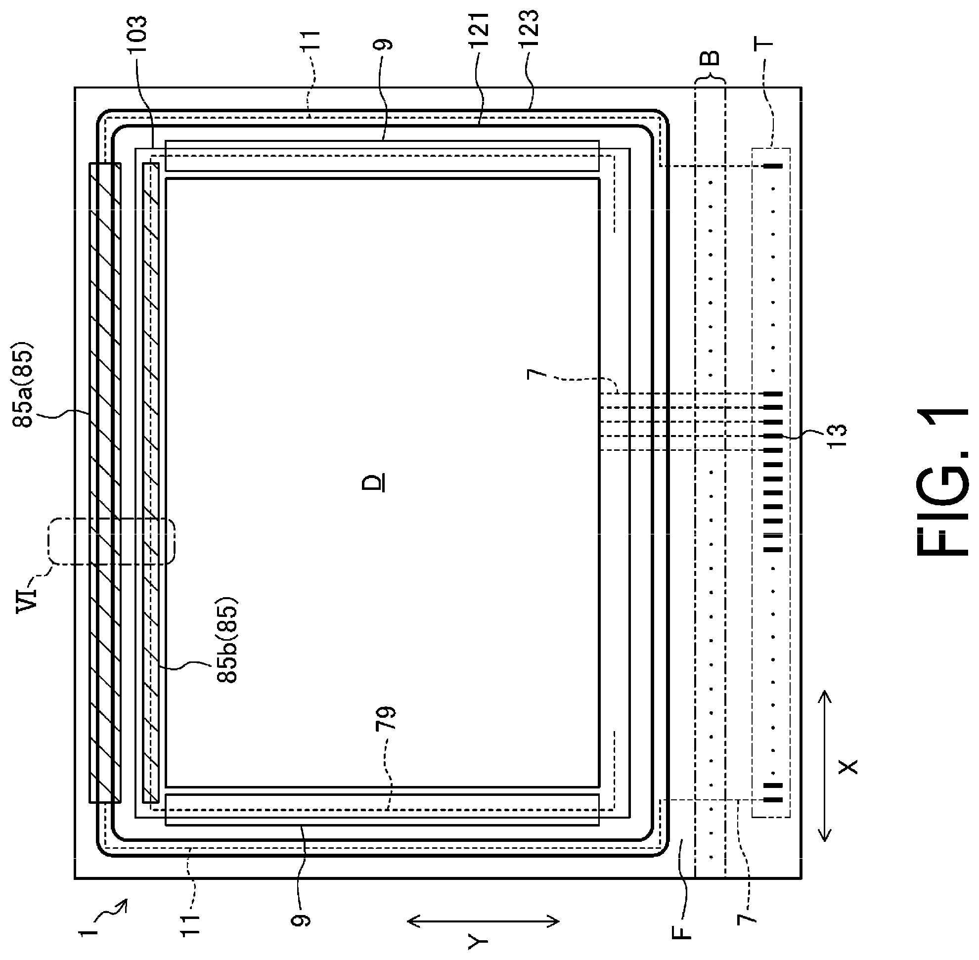 Patent US12101974 — Display device — Figure 1
