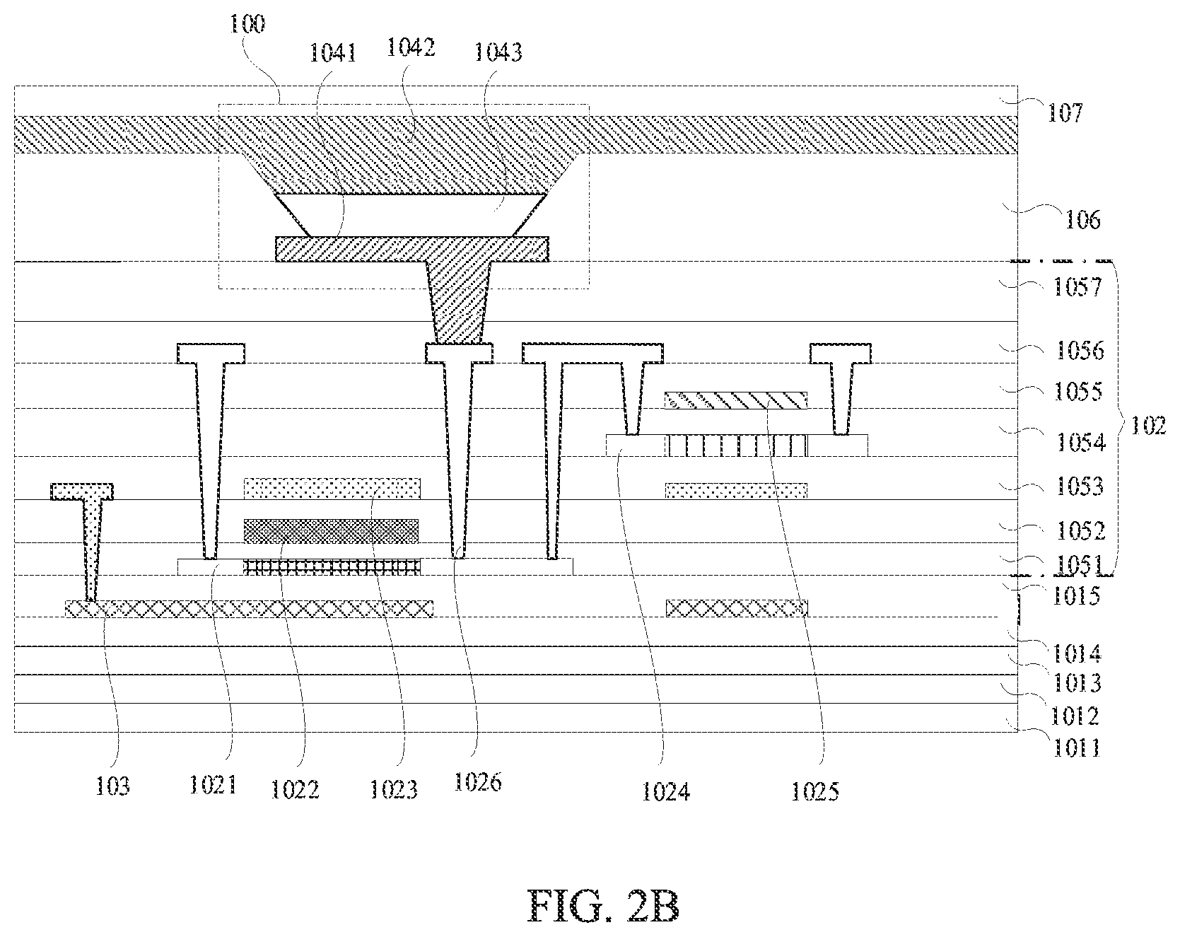 Patent US12101975 Figure 2 – Display panel and display device