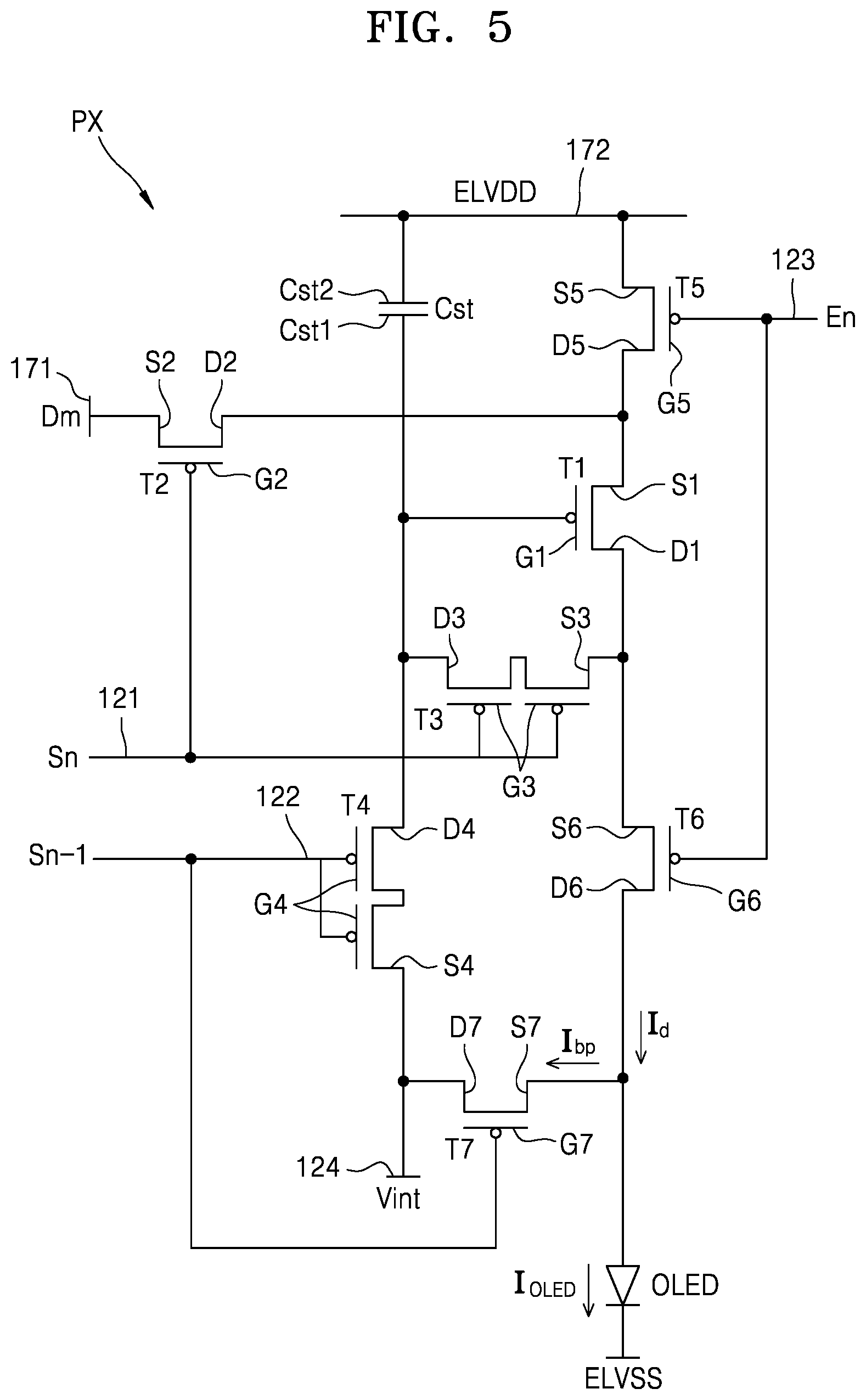 Patent US12101977 Figure 5 – Display apparatus including connection wires having branches and manufacturing method thereof