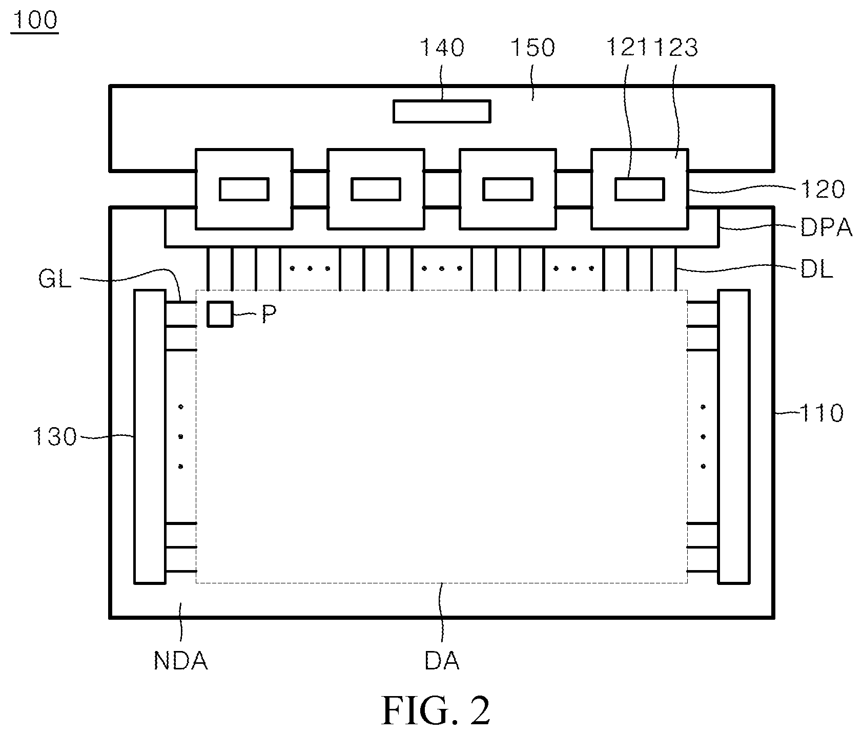 Patent US12101980 Figure 2 – Transparent display panel and transparent display device including the same