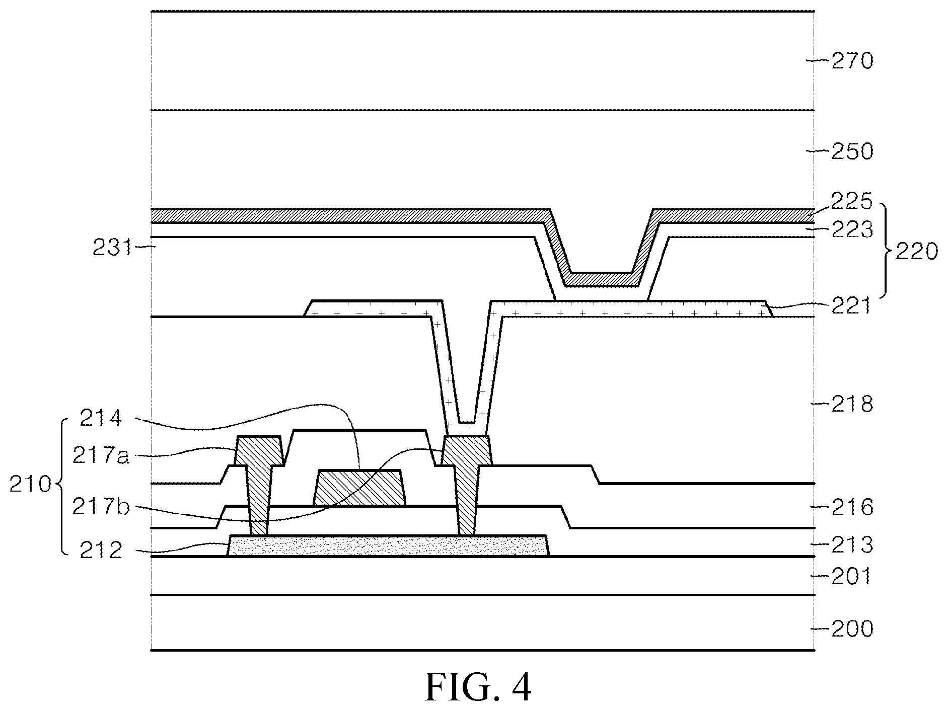 Patent US12101980 Figure 4 – Transparent display panel and transparent display device including the same