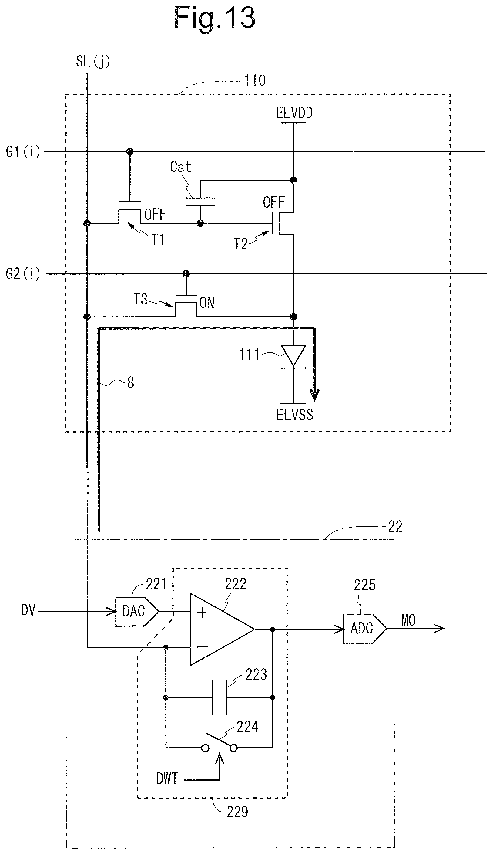 Patent US12101983 Figure 12 – Display device equipped with touch panel, and method for controlling display device
